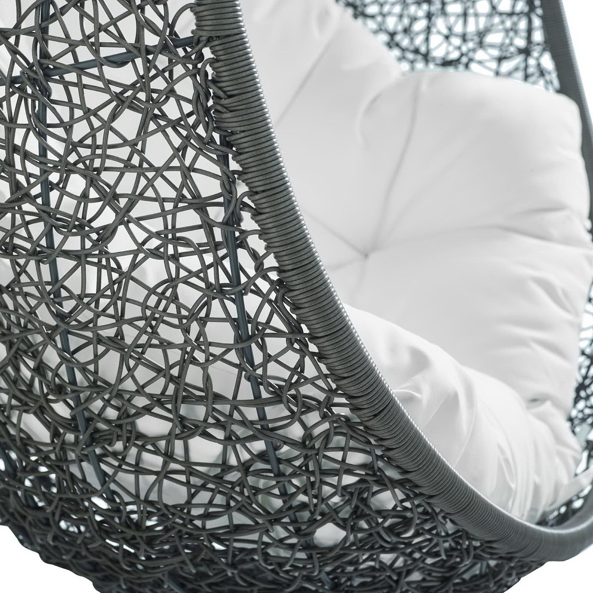 Hide Outdoor Patio Swing Chair With Stand by Modway