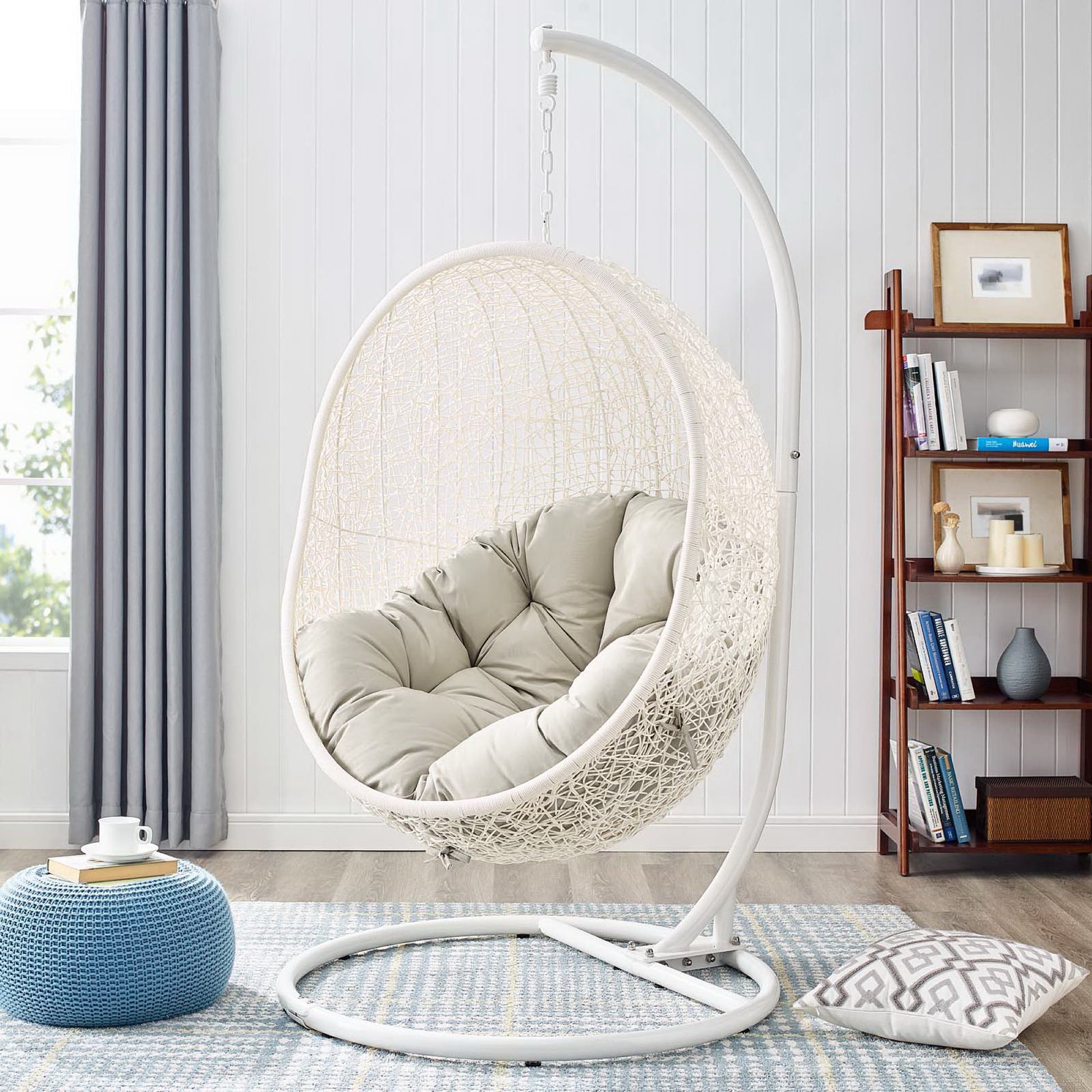 Hide Outdoor Patio Swing Chair With Stand by Modway - Best Buy Furniture
