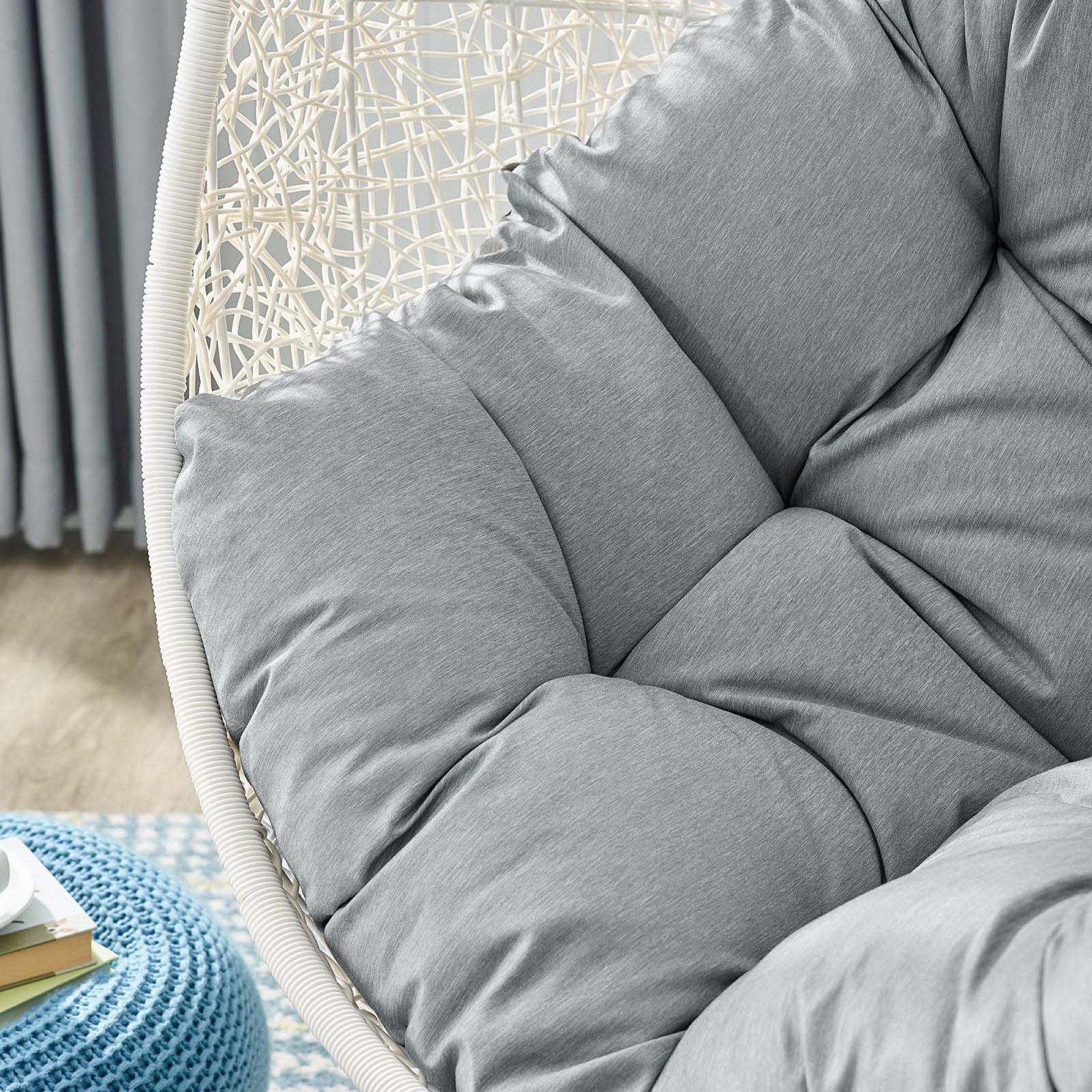Hide Outdoor Patio Swing Chair With Stand by Modway
