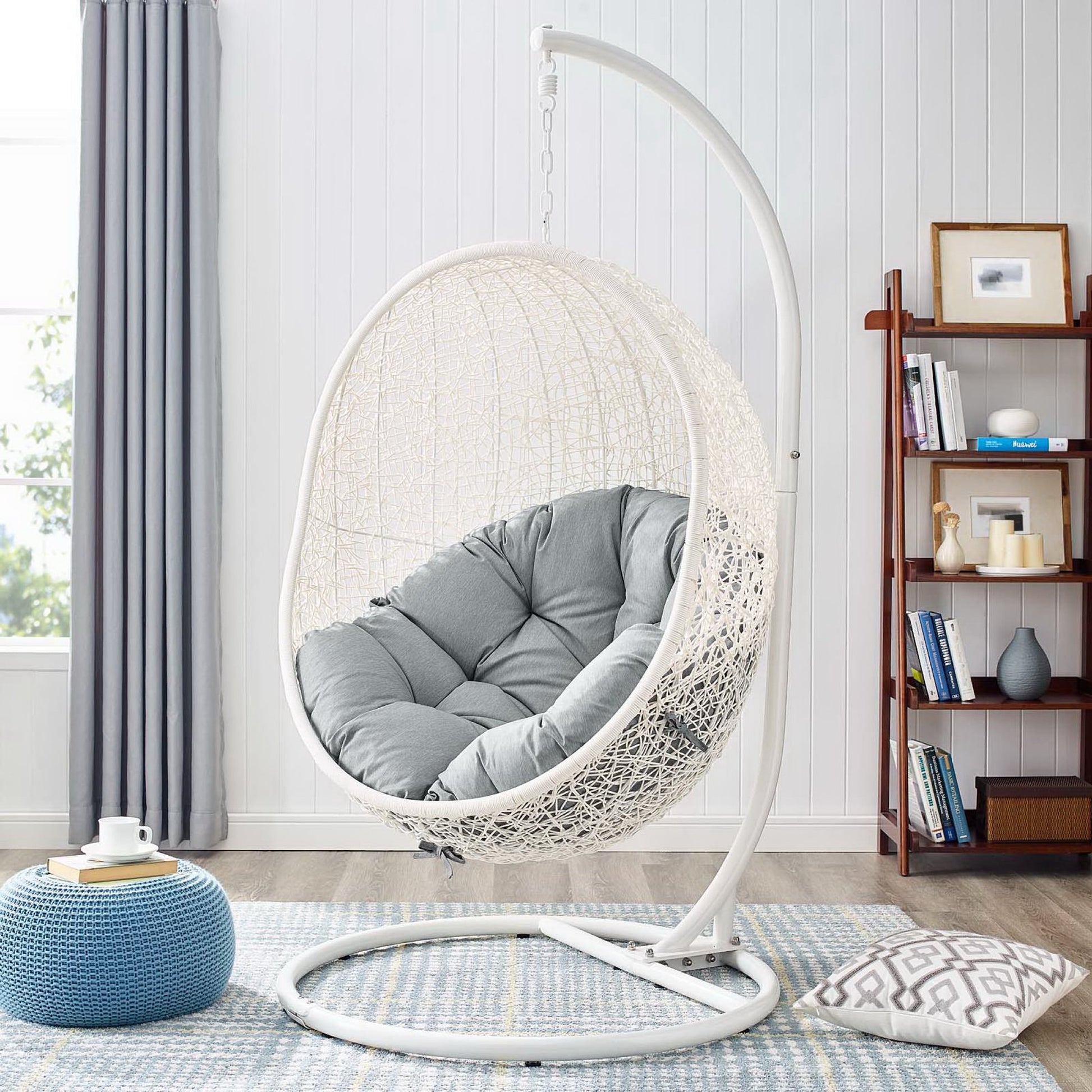 Hide Outdoor Patio Swing Chair With Stand by Modway - Best Buy Furniture