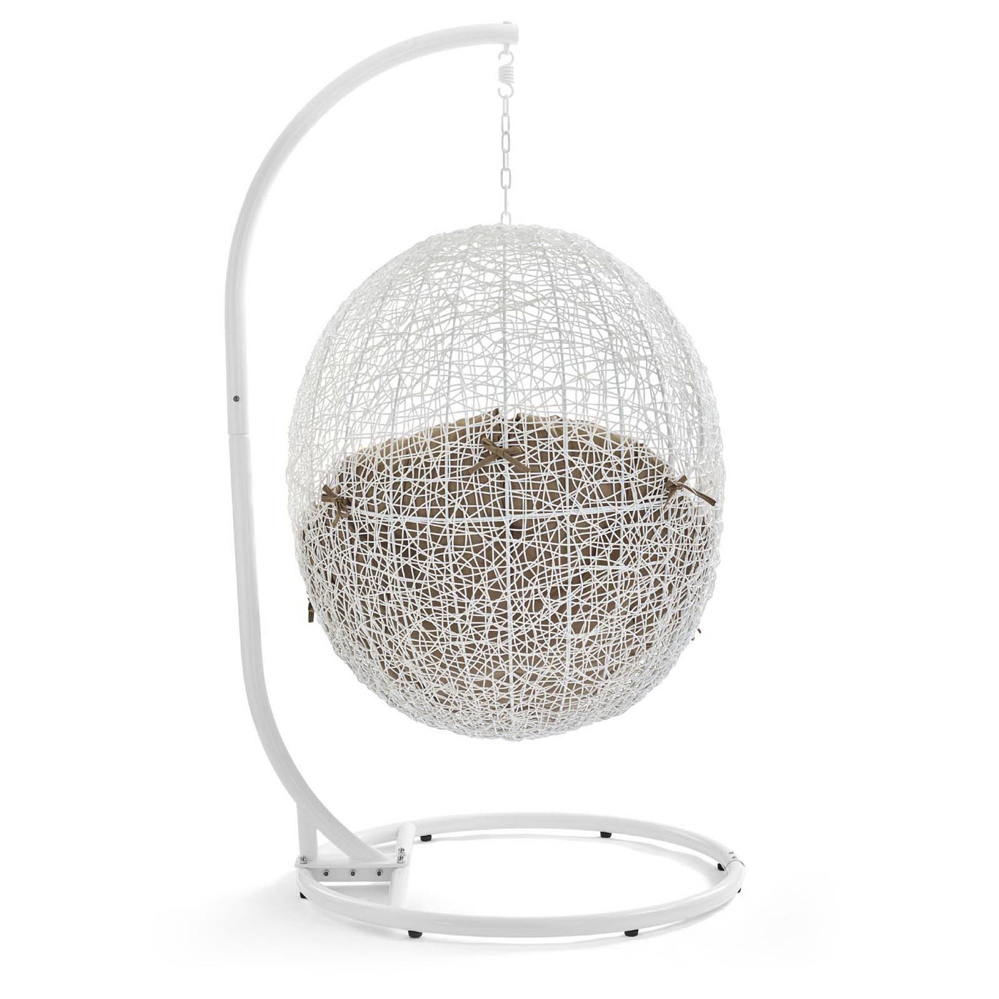 Hide Outdoor Patio Swing Chair With Stand by Modway