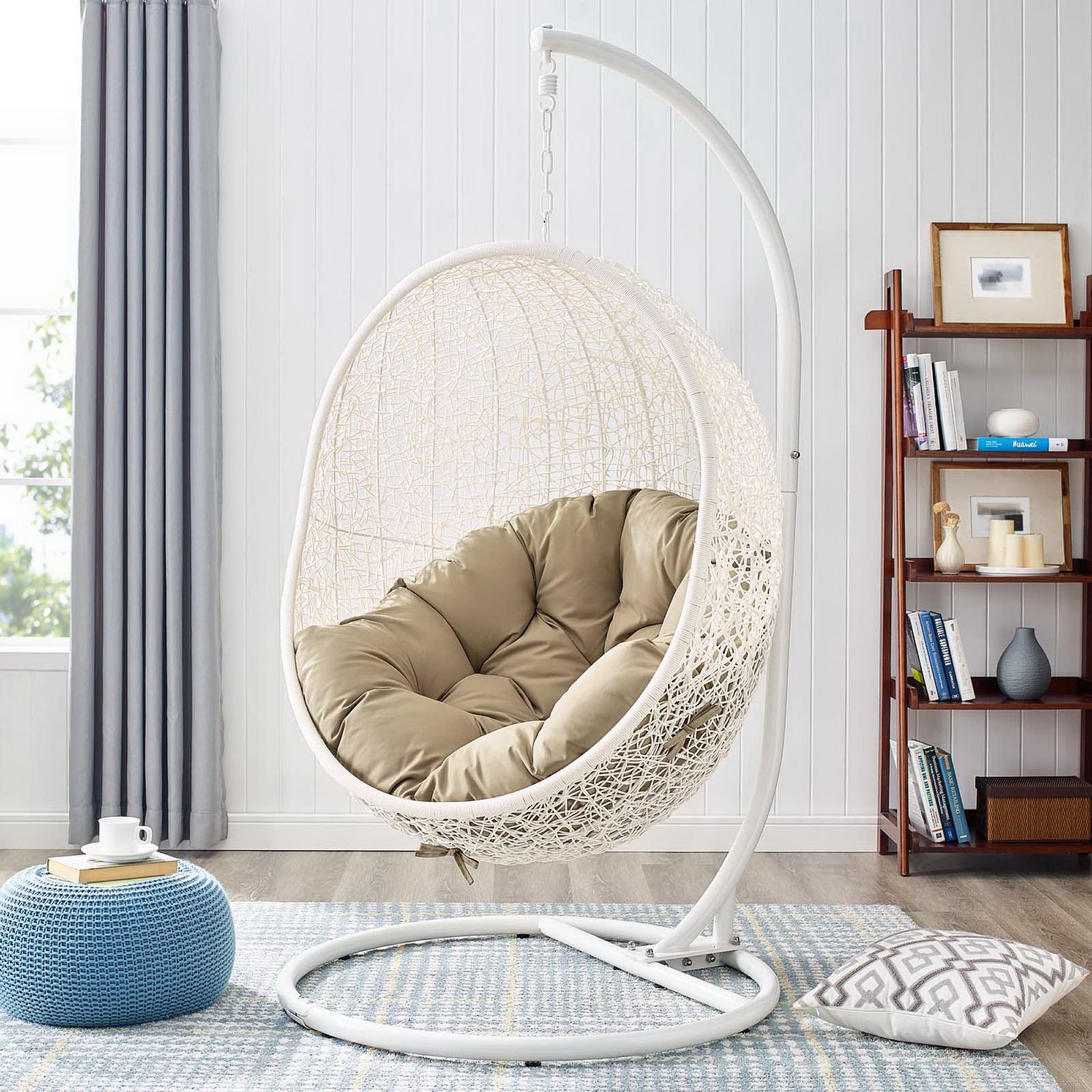 Hide Outdoor Patio Swing Chair With Stand by Modway - Best Buy Furniture