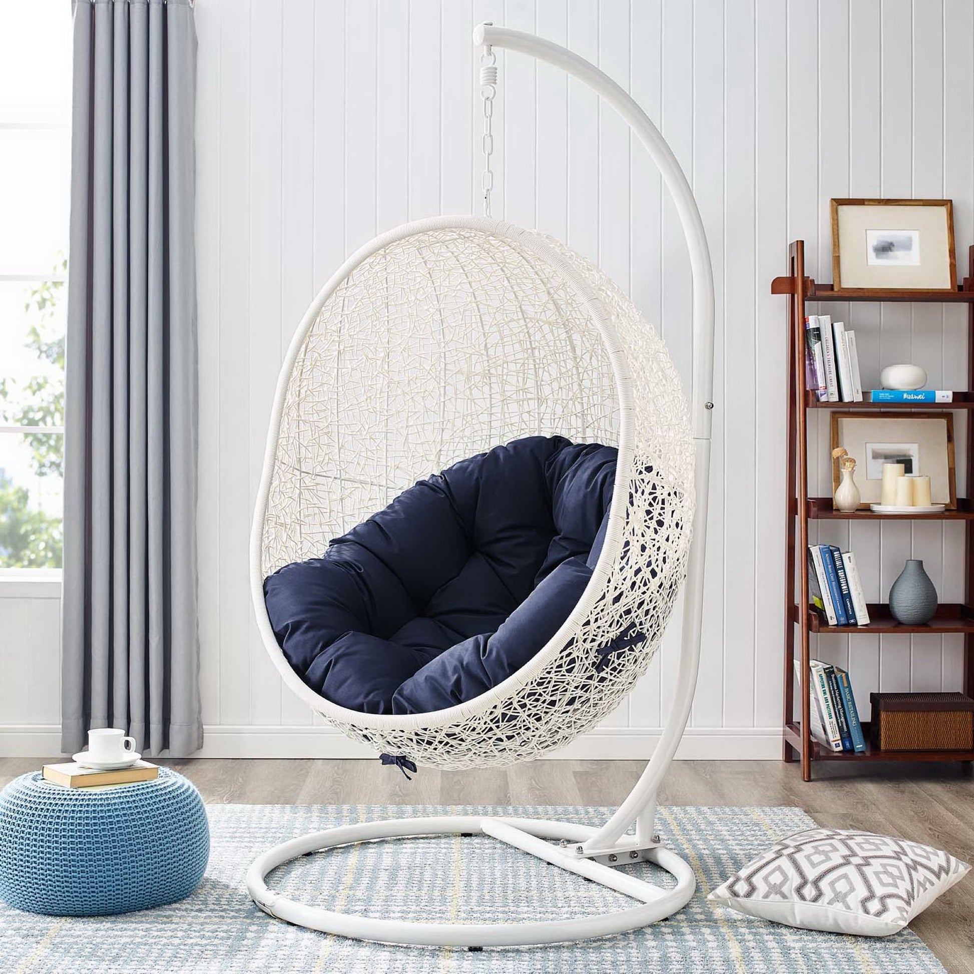 Hide Outdoor Patio Swing Chair With Stand by Modway - Best Buy Furniture