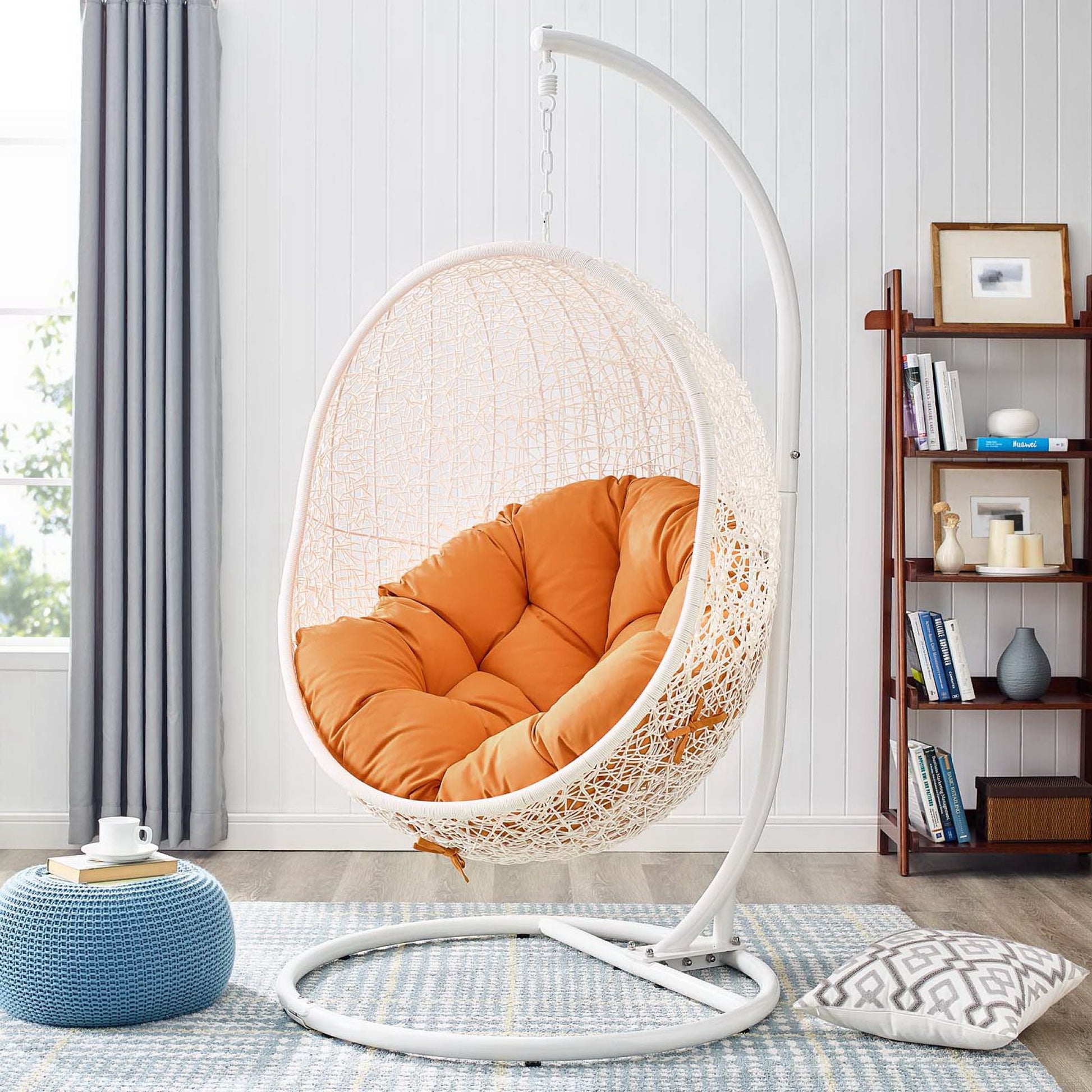 Hide Outdoor Patio Swing Chair With Stand by Modway - Best Buy Furniture