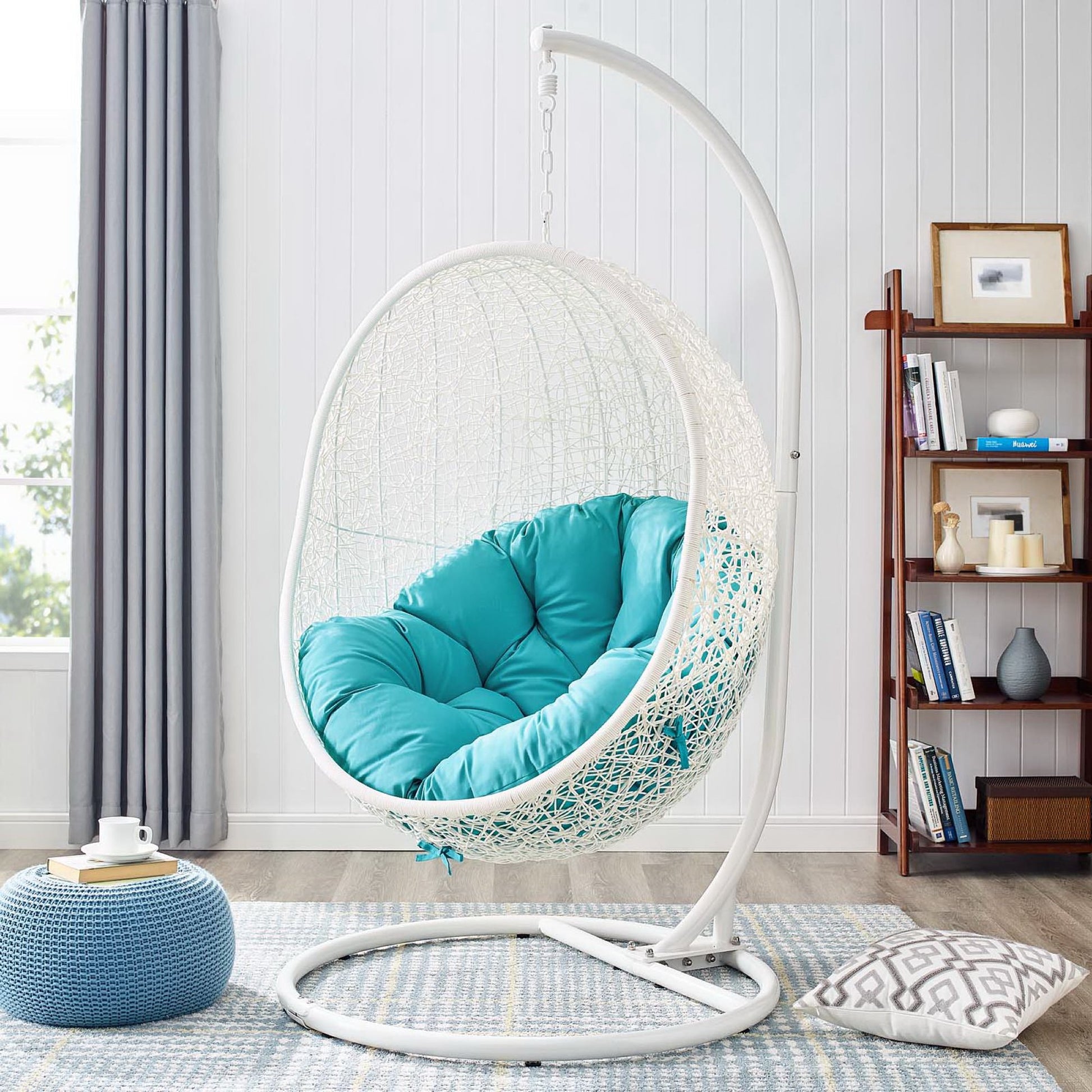 Hide Outdoor Patio Swing Chair With Stand by Modway - Best Buy Furniture