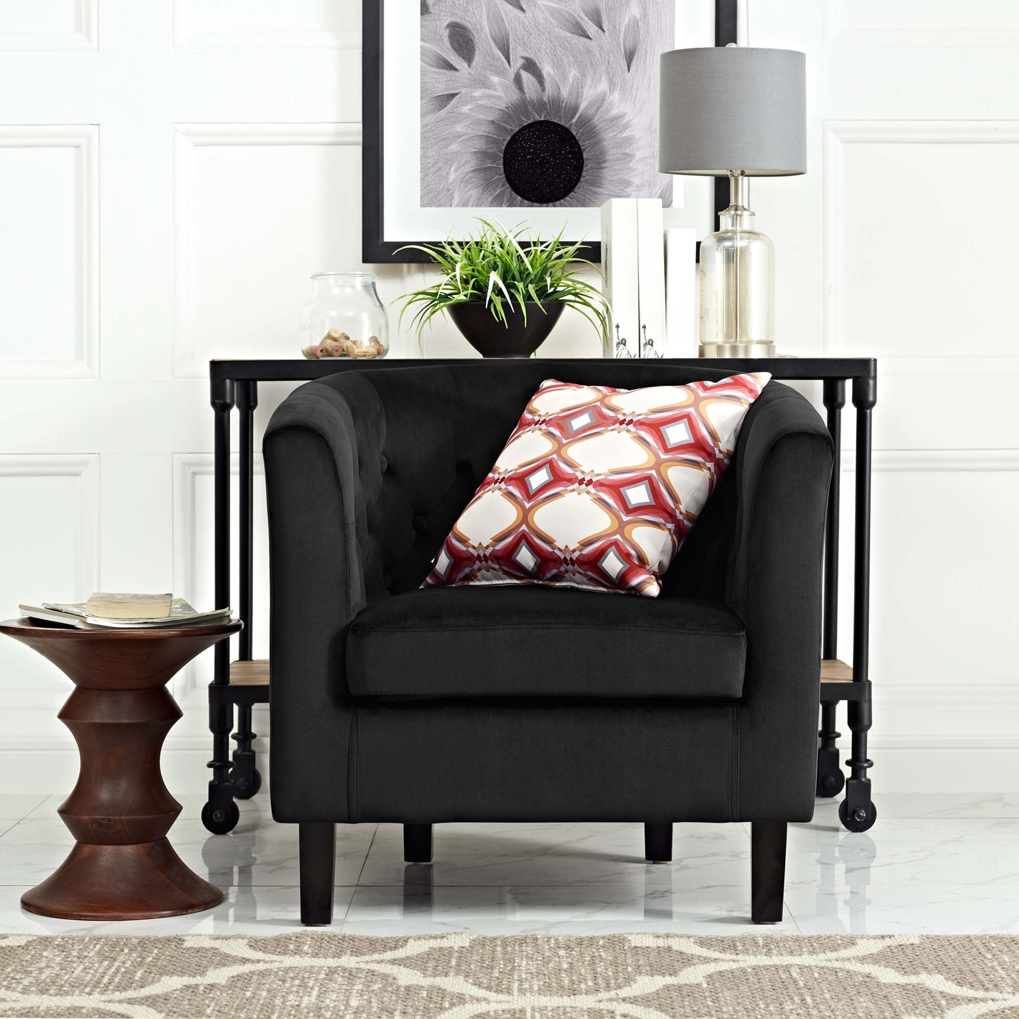 Prospect Performance Velvet Armchair - Best Buy Furniture