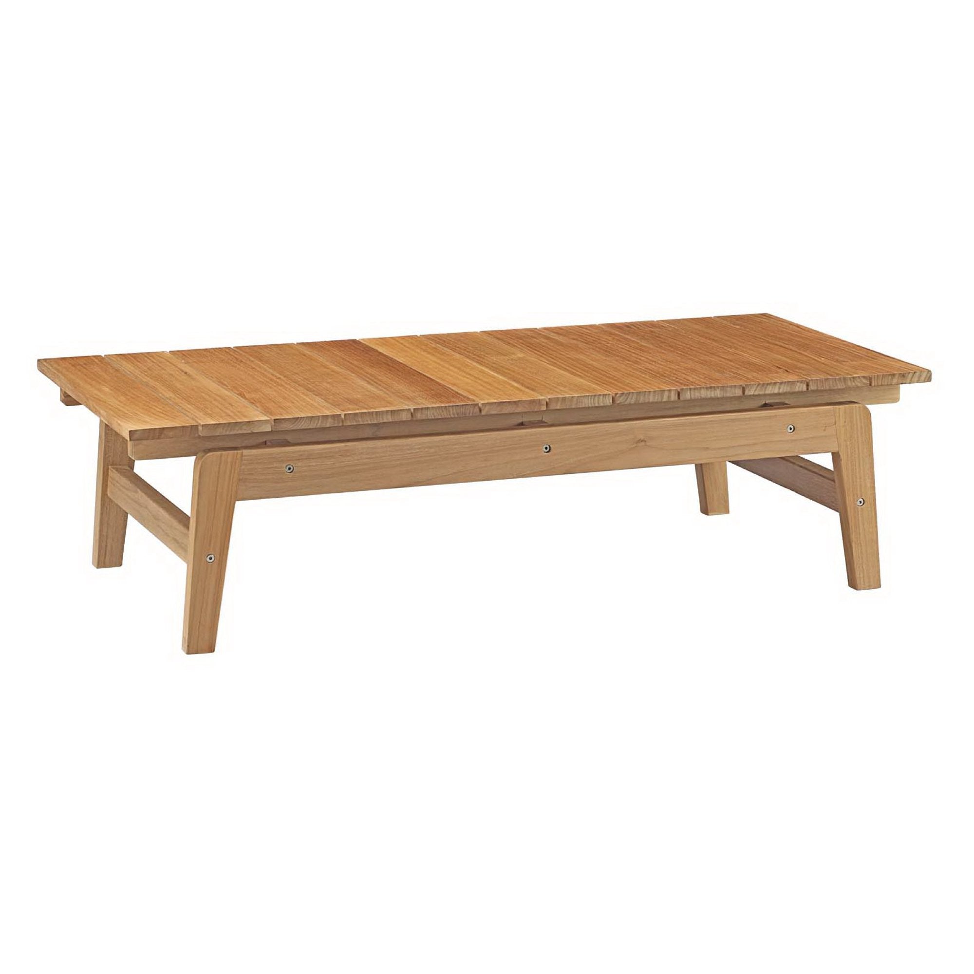 Bayport Outdoor Patio Teak Coffee Table by Modway - Best Buy Furniture