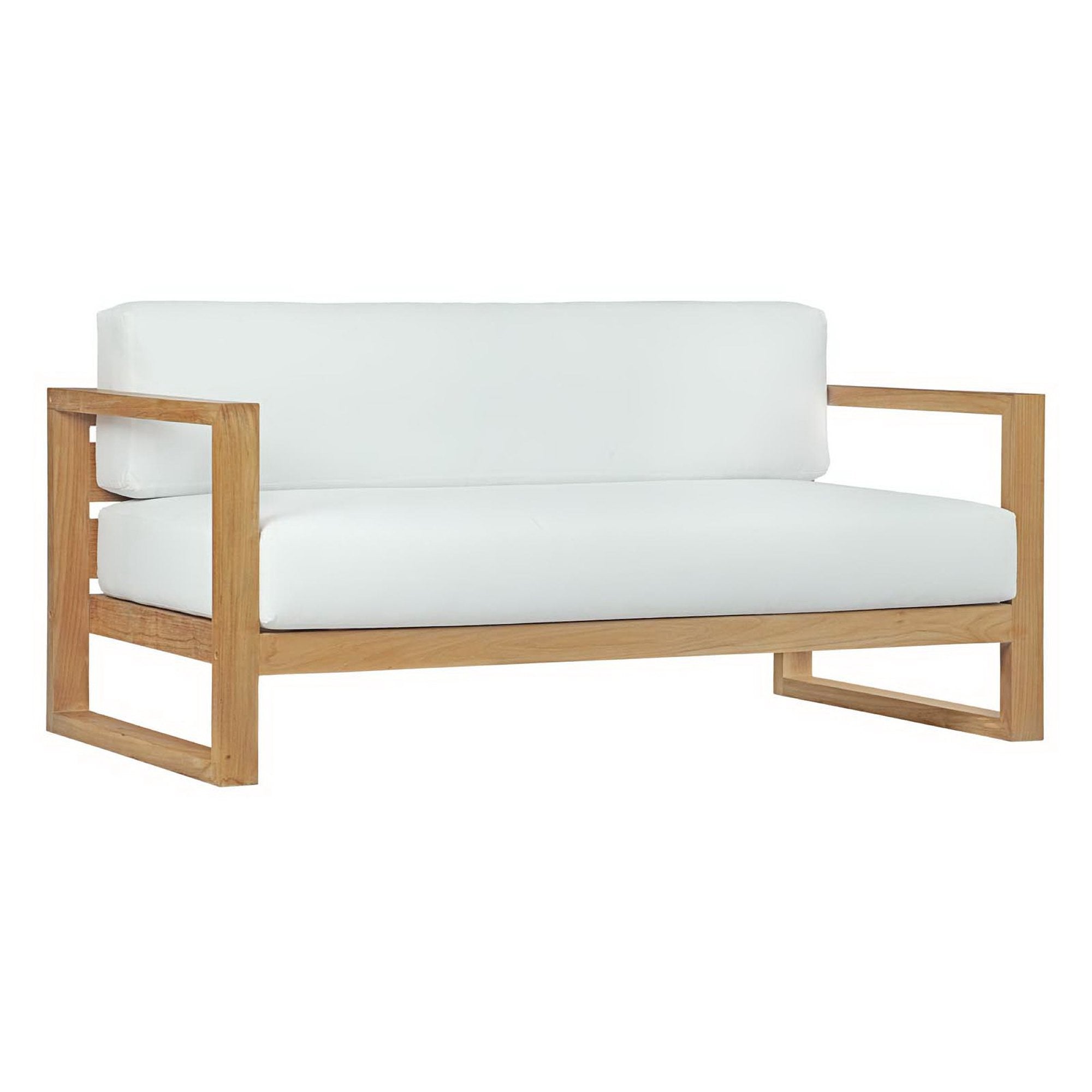 Upland Outdoor Patio Teak Sofa by Modway - Best Buy Furniture