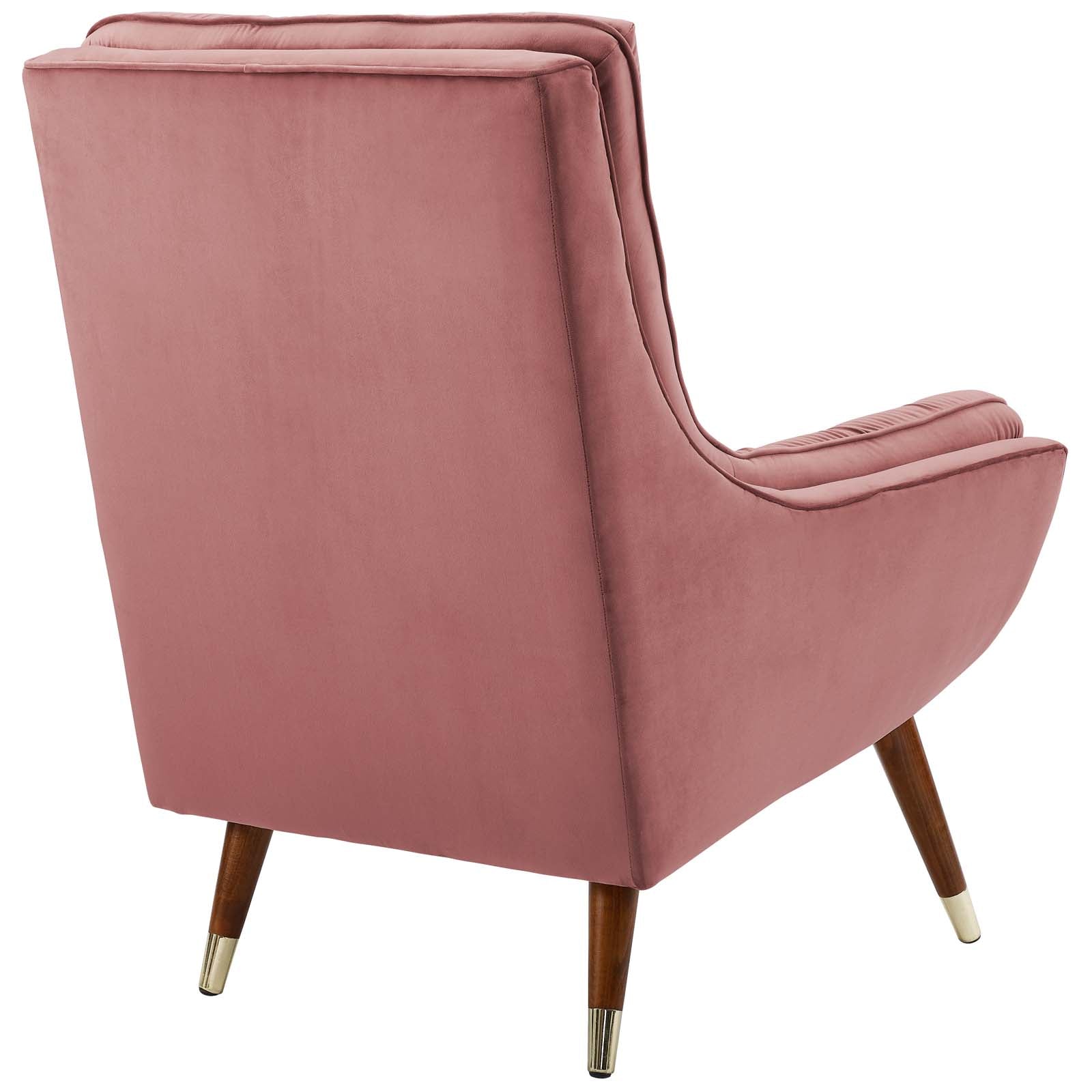 Suggest Button Tufted Performance Velvet Lounge Chair - Best Buy Furniture