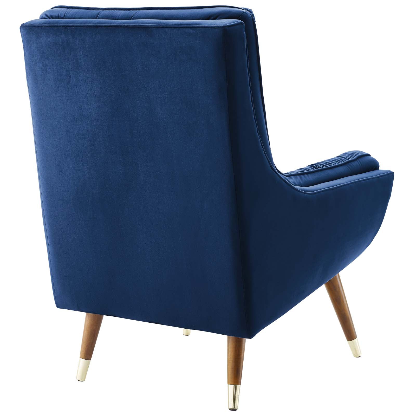 Suggest Button Tufted Performance Velvet Lounge Chair - Best Buy Furniture