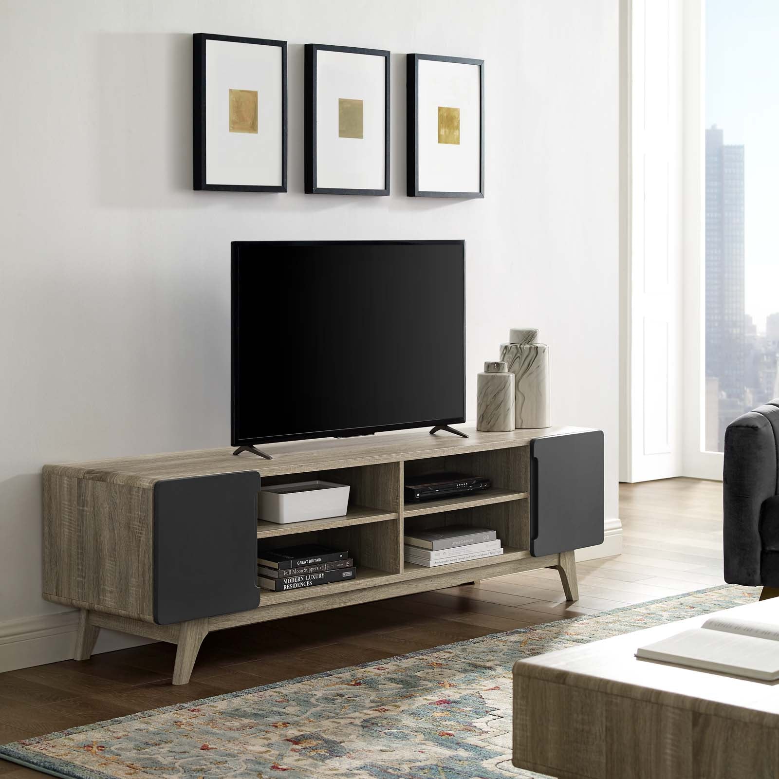 Tread 70" Media Console TV Stand - Best Buy Furniture
