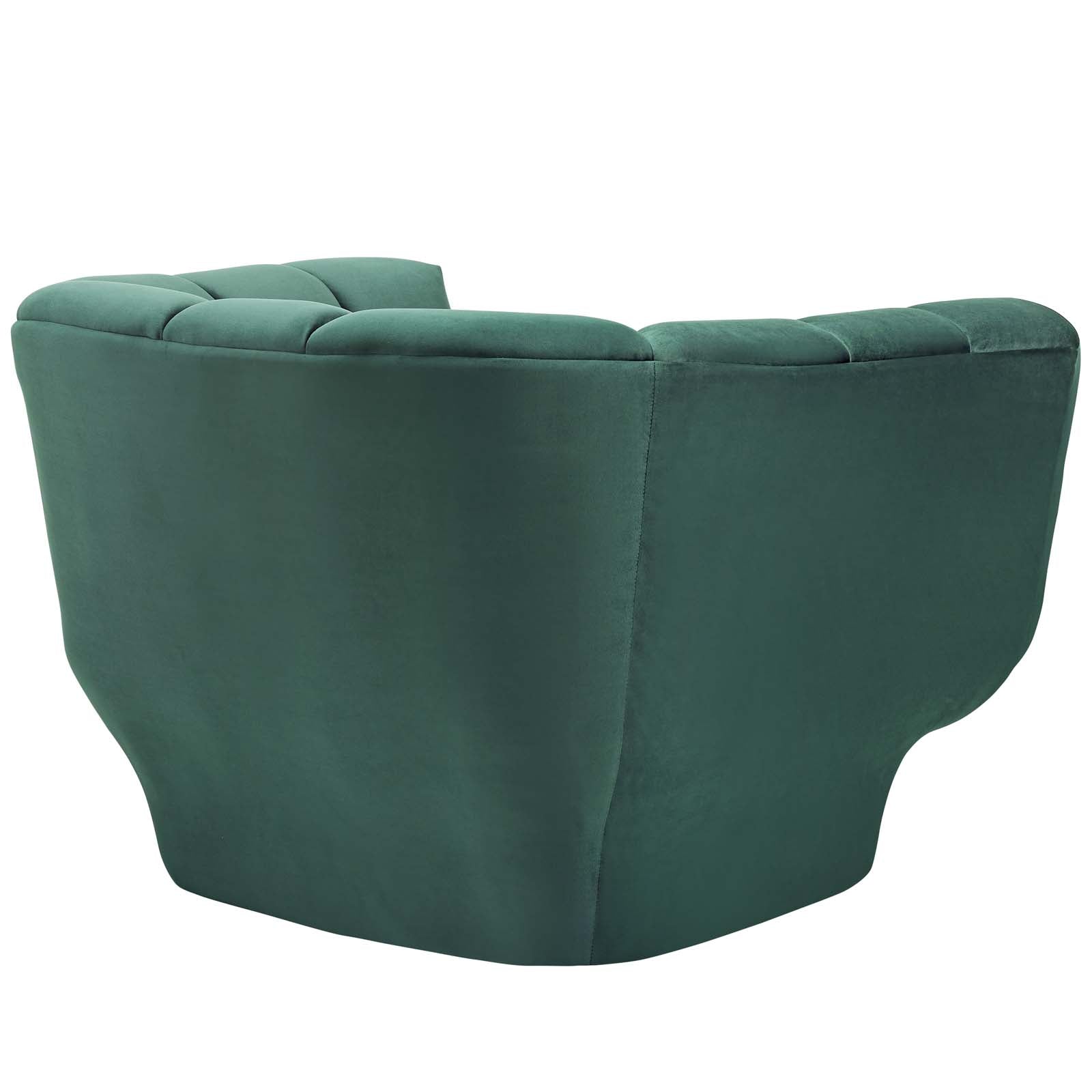 Entertain Vertical Channel Tufted Performance Velvet Armchair - Best Buy Furniture