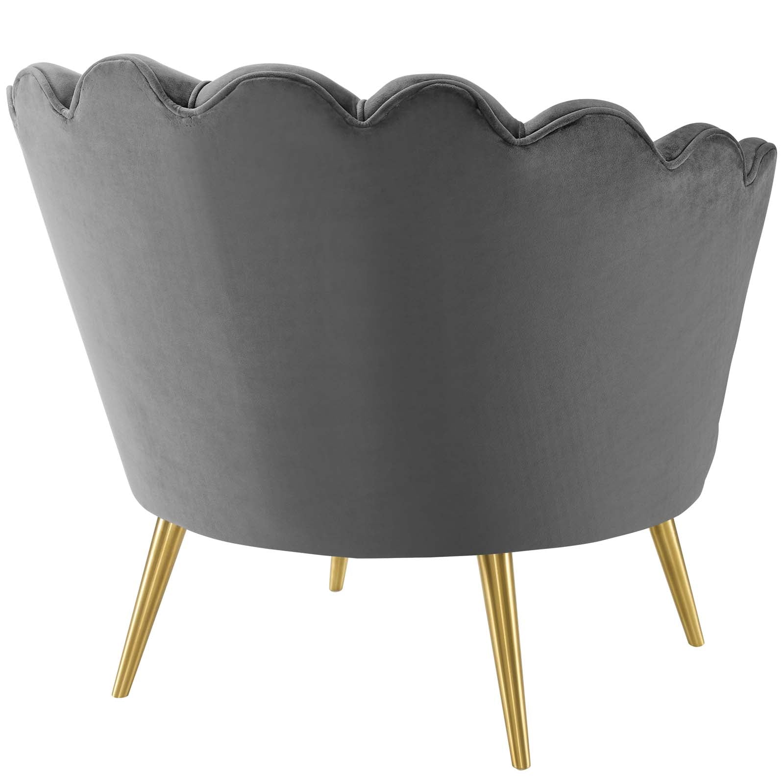 Admire Scalloped Edge Performance Velvet Accent Armchair - Best Buy Furniture