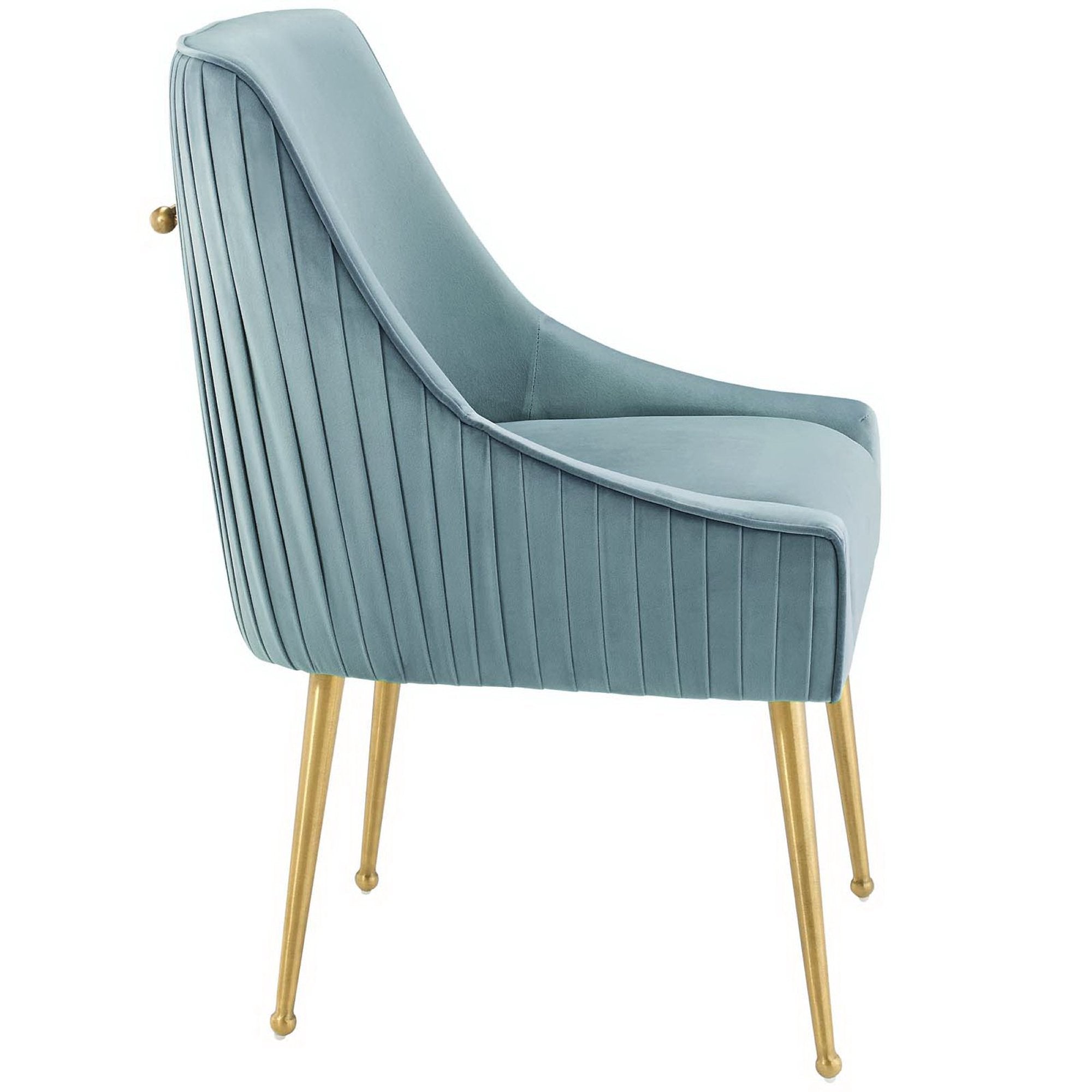 Discern Pleated Back Upholstered Performance Velvet Dining Chair by Modway - Best Buy Furniture