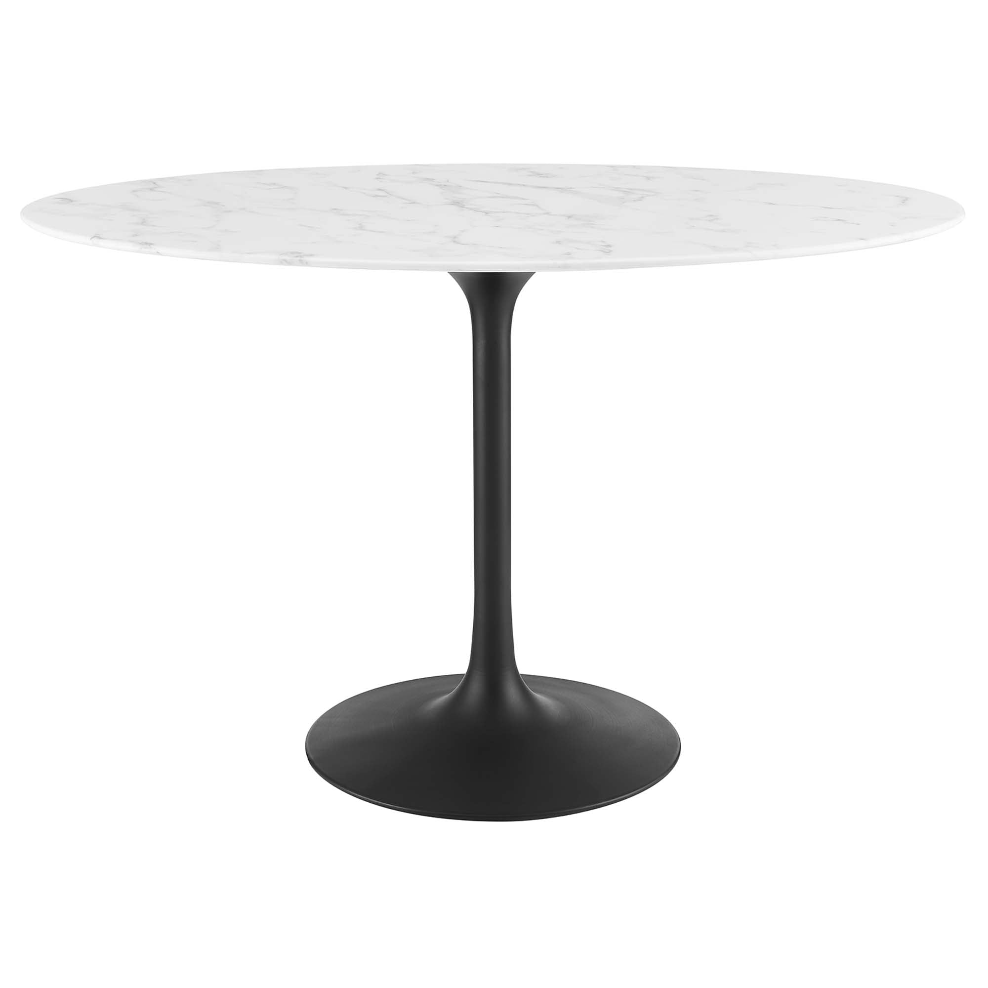 Lippa 48" Oval Faux Marble Dining Table by Modway - Best Buy Furniture