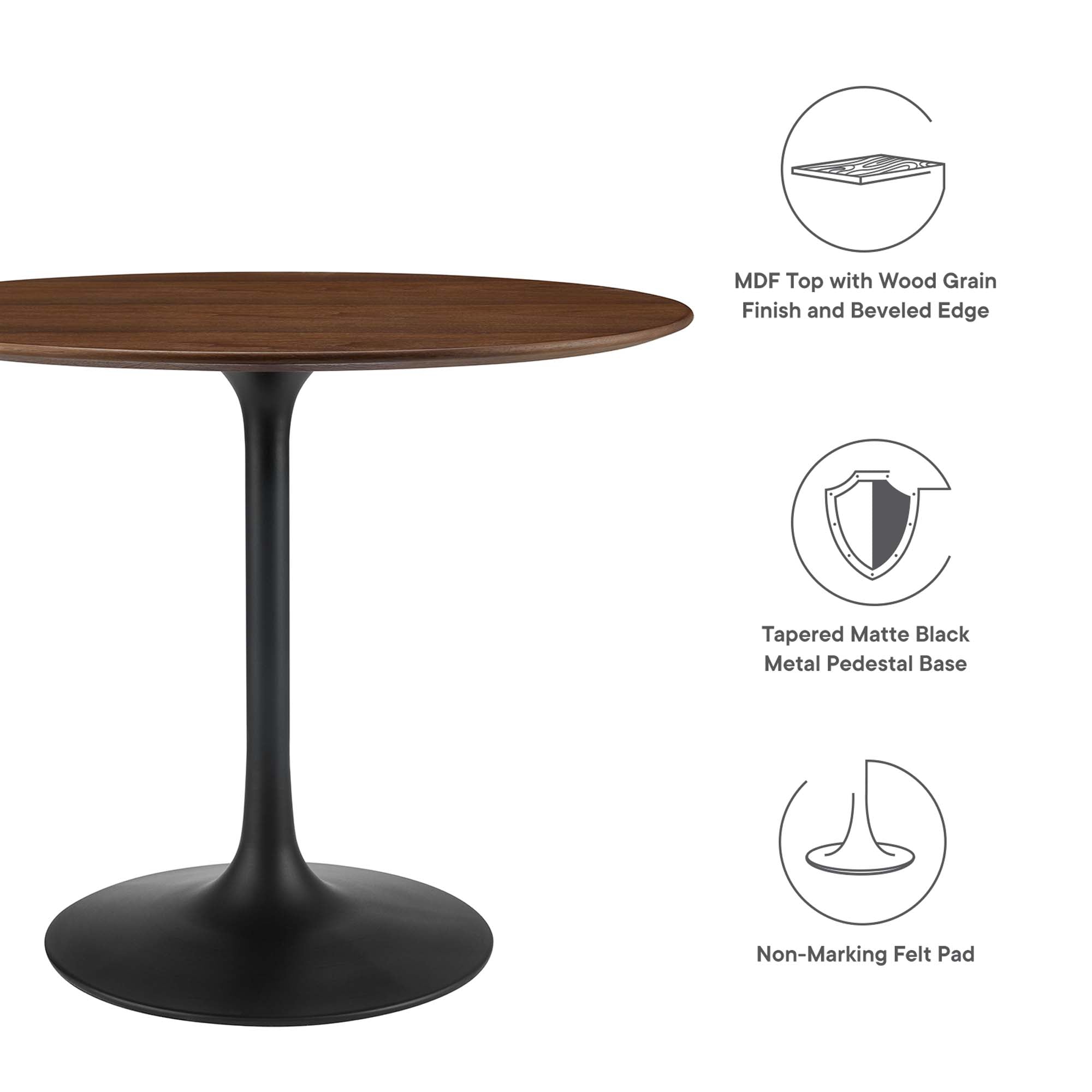 Lippa 36" Round Wood Dining Table by Modway - Best Buy Furniture