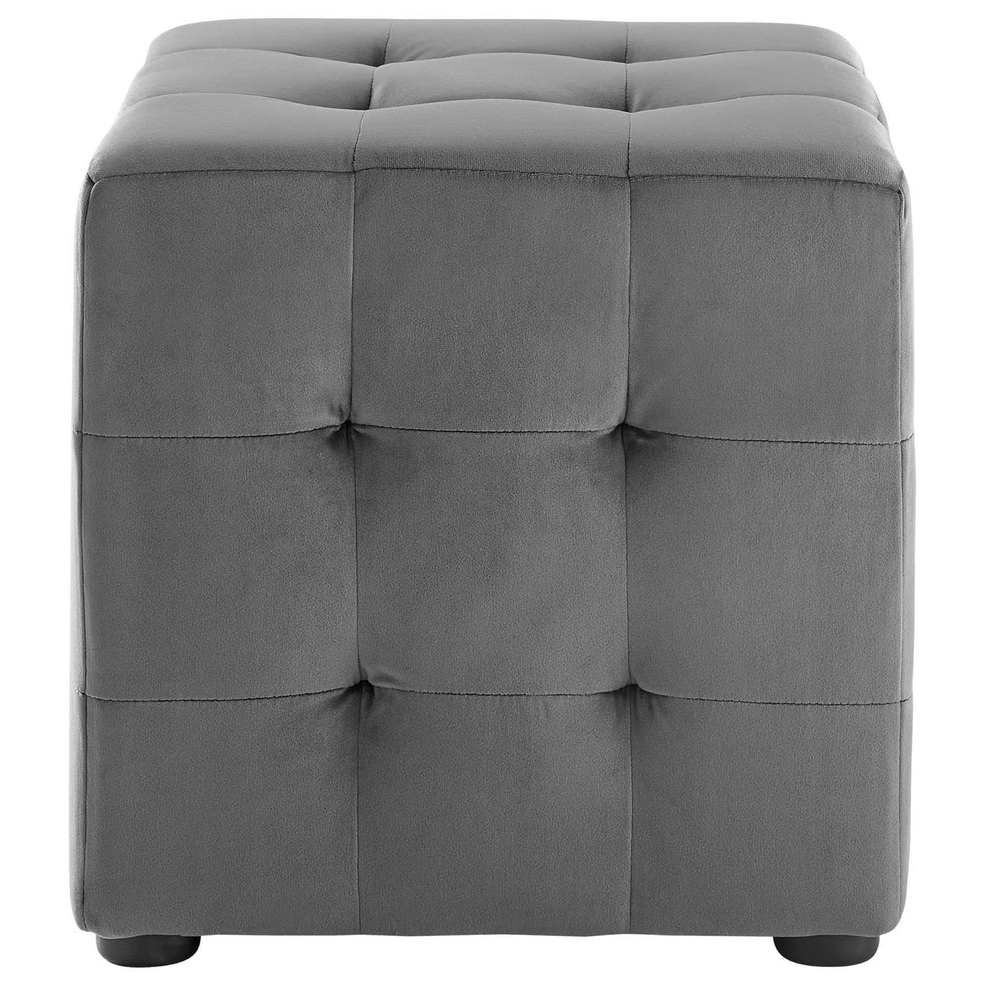 Contour Tufted Cube Performance Velvet Ottoman by Modway - Best Buy Furniture