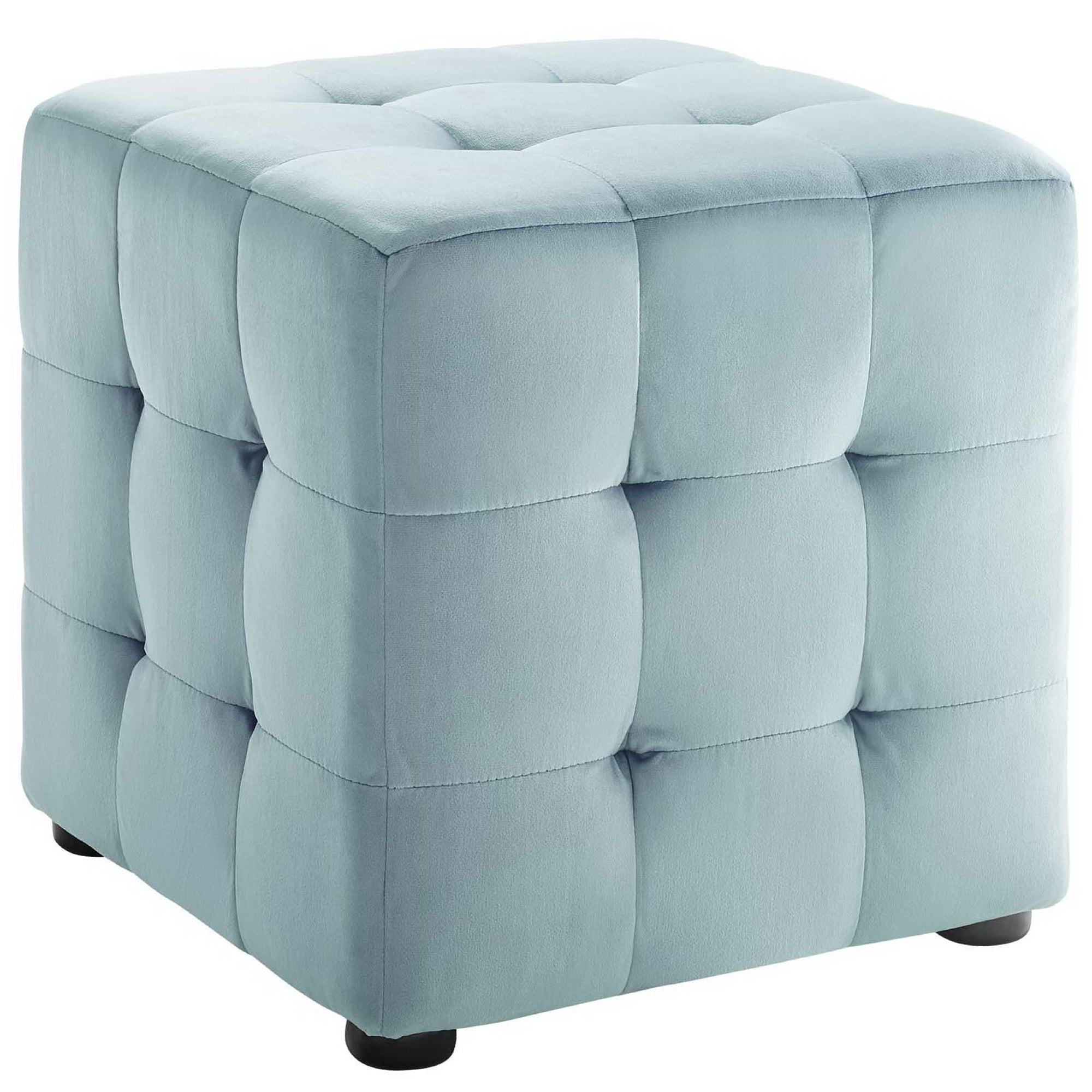 Contour Tufted Cube Performance Velvet Ottoman by Modway - Best Buy Furniture