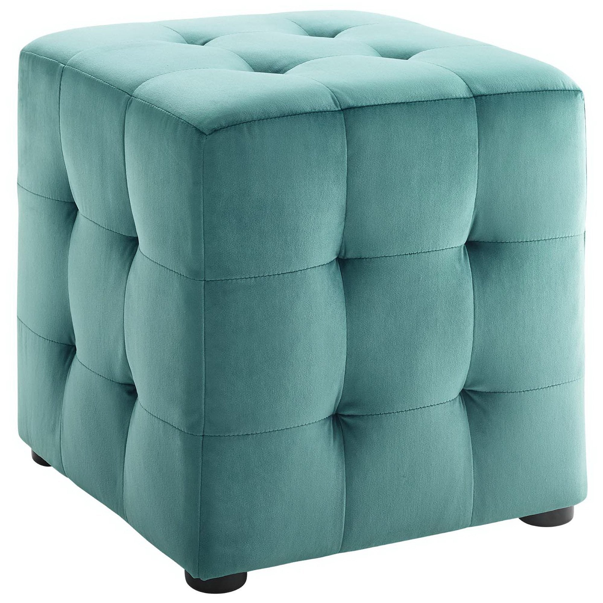 Contour Tufted Cube Performance Velvet Ottoman by Modway - Best Buy Furniture