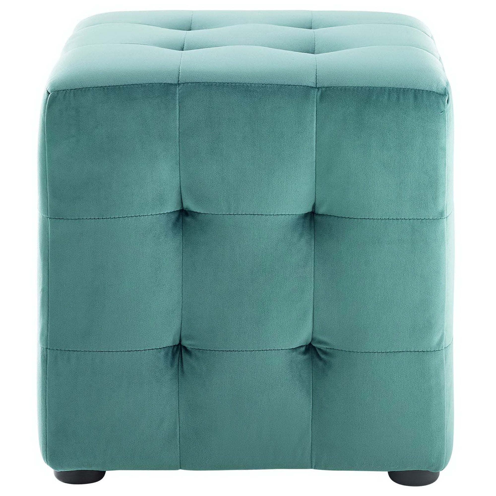 Contour Tufted Cube Performance Velvet Ottoman by Modway - Best Buy Furniture