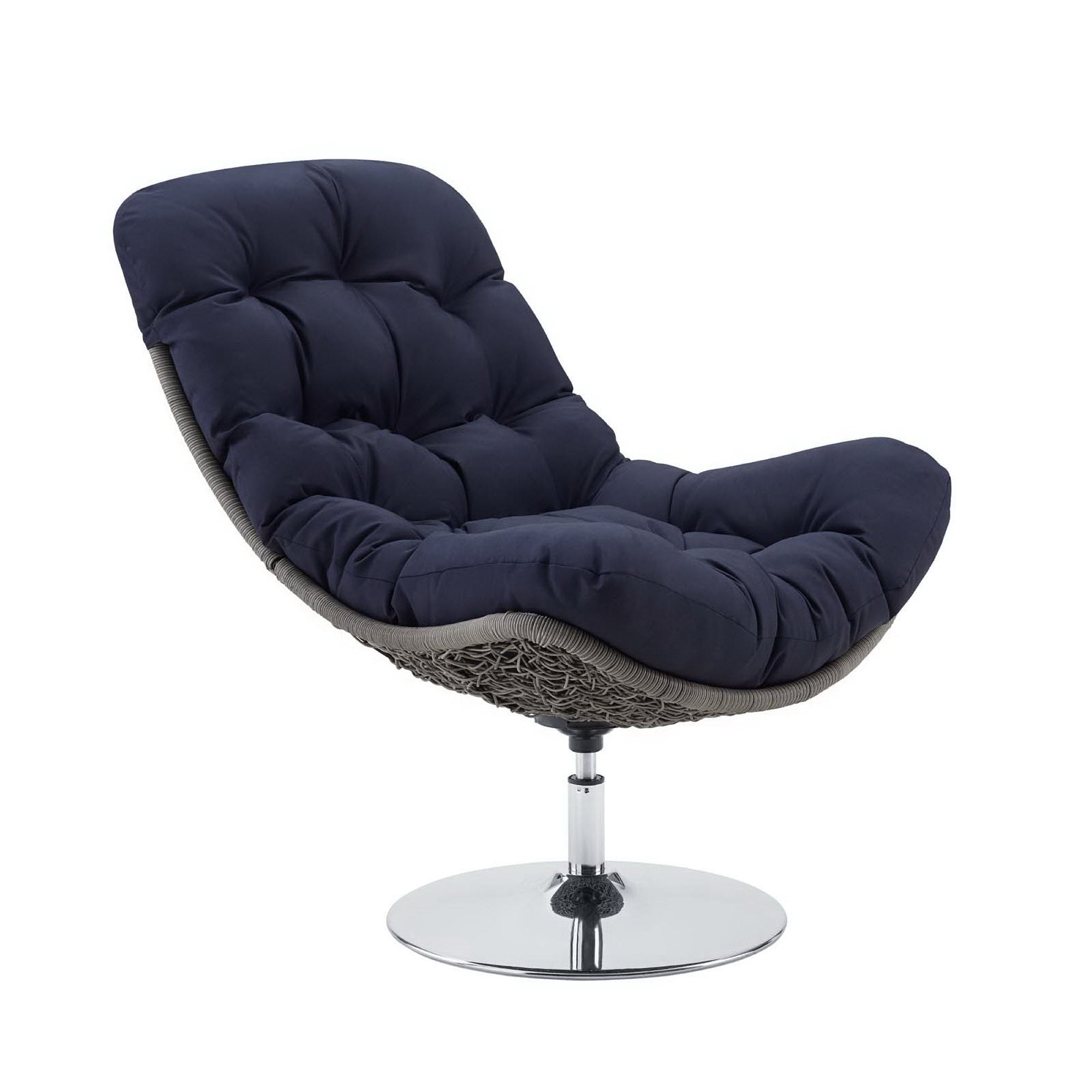 Brighton Wicker Rattan Outdoor Patio Swivel Lounge Chair by Modway - Best Buy Furniture