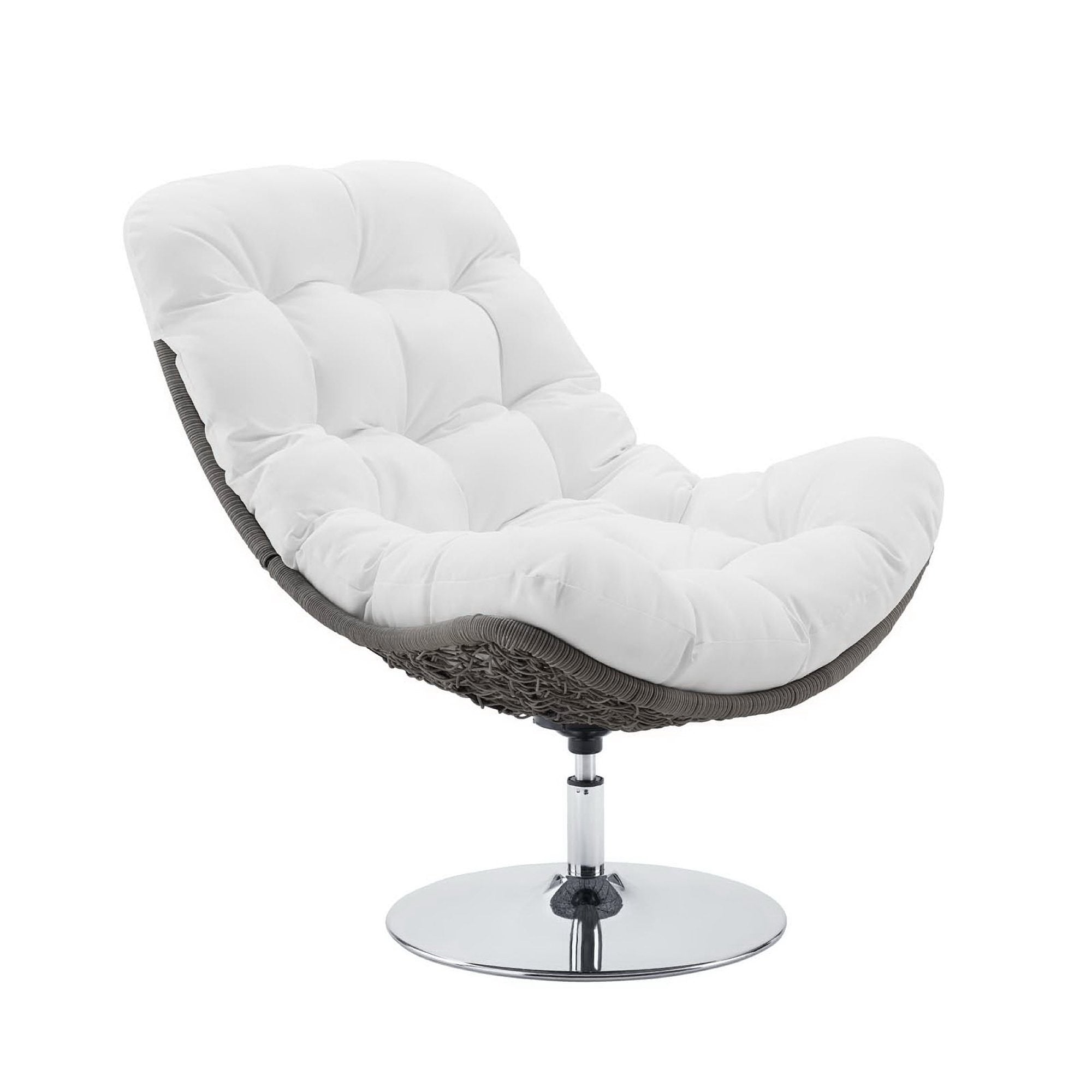 Brighton Wicker Rattan Outdoor Patio Swivel Lounge Chair by Modway - Best Buy Furniture