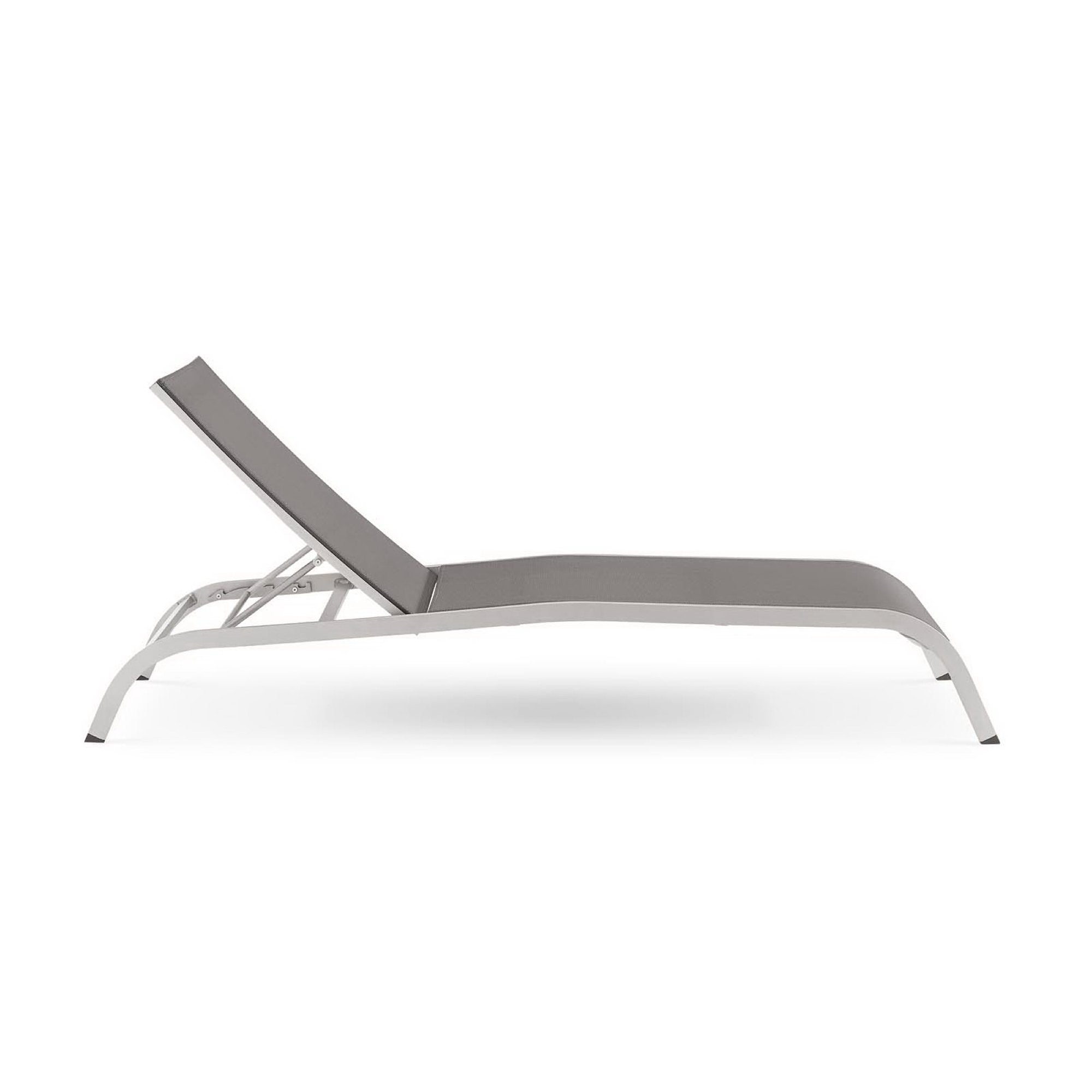 Savannah Mesh Chaise Outdoor Patio Aluminum Lounge Chair by Modway - Best Buy Furniture