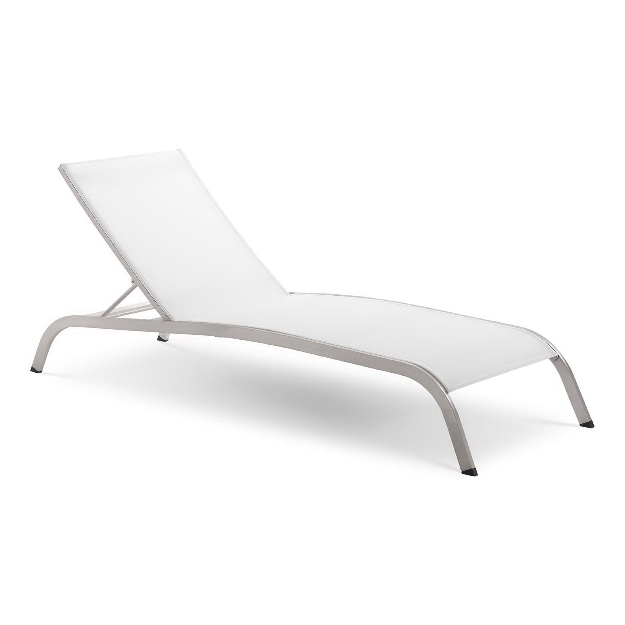 Savannah Mesh Chaise Outdoor Patio Aluminum Lounge Chair by Modway - Best Buy Furniture