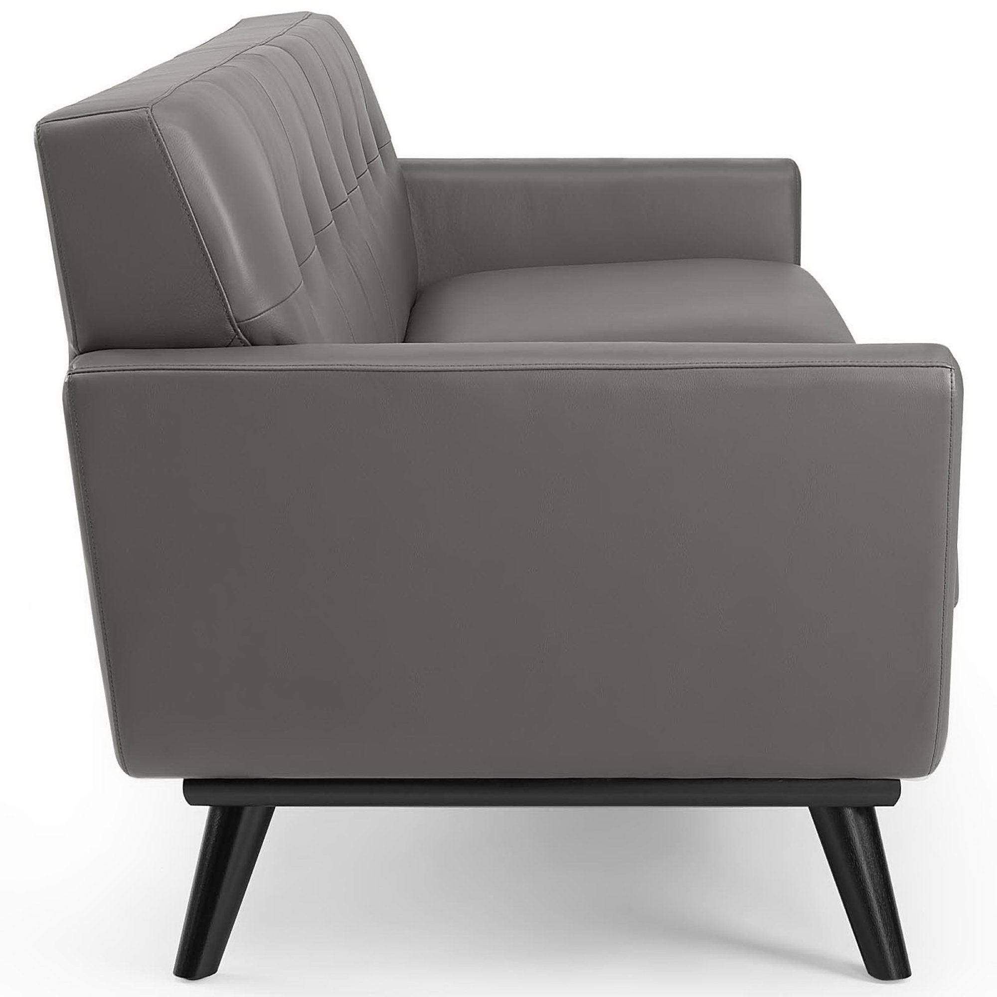 Engage Top-Grain Leather Living Room Lounge Sofa by Modway - Best Buy Furniture