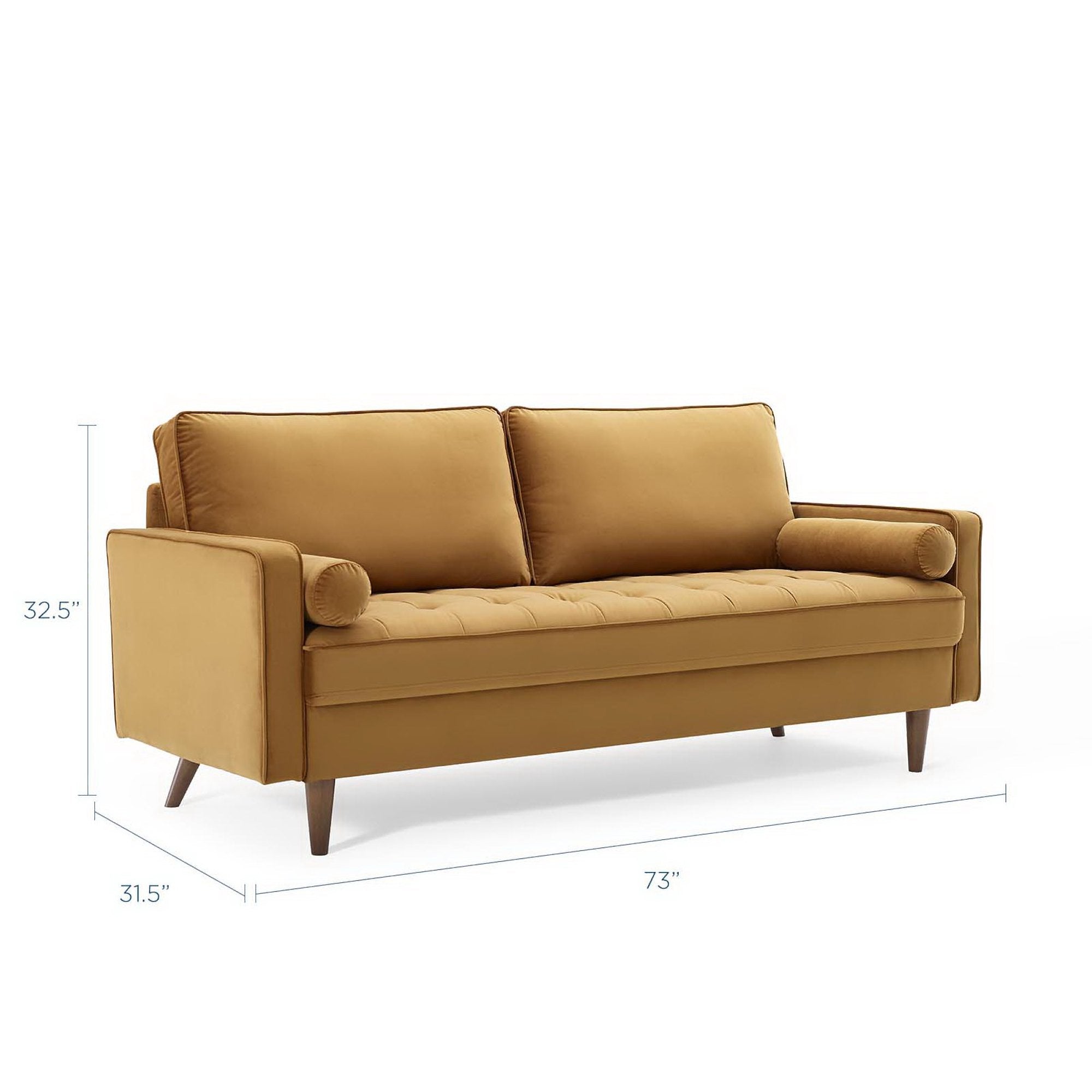 Valour Performance Velvet Sofa by Modway - Best Buy Furniture