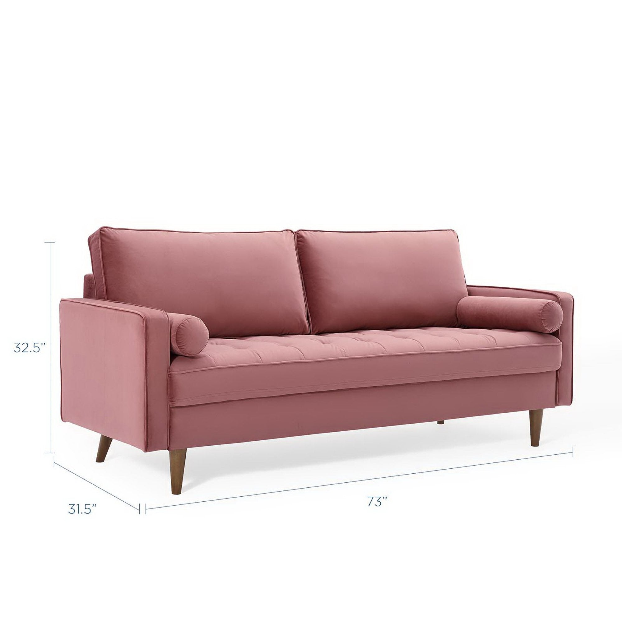 Valour Performance Velvet Sofa by Modway - Best Buy Furniture