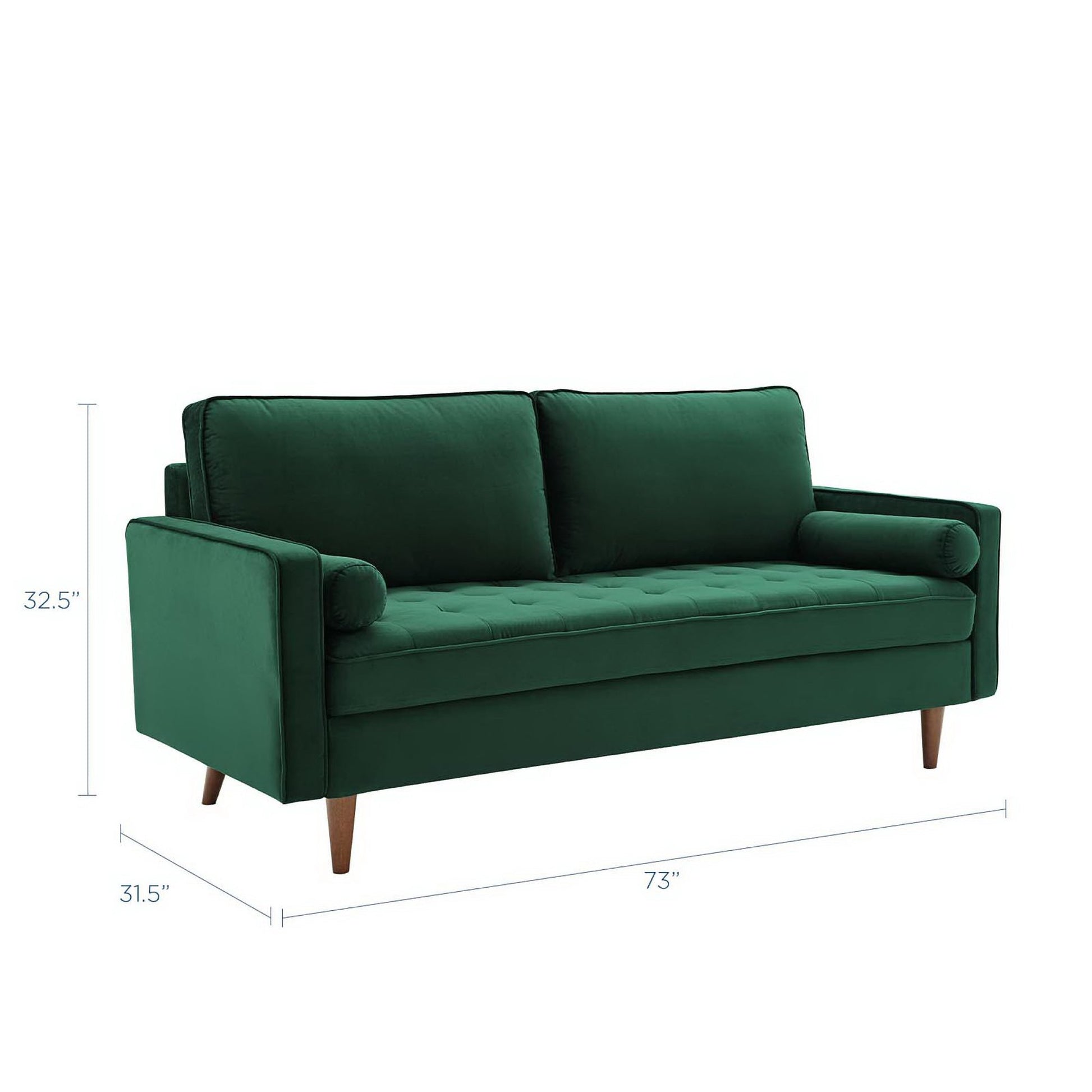 Valour Performance Velvet Sofa by Modway - Best Buy Furniture