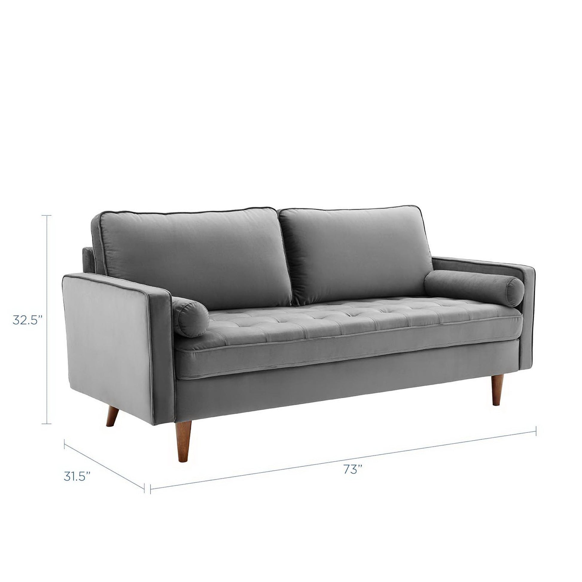 Valour Performance Velvet Sofa by Modway - Best Buy Furniture