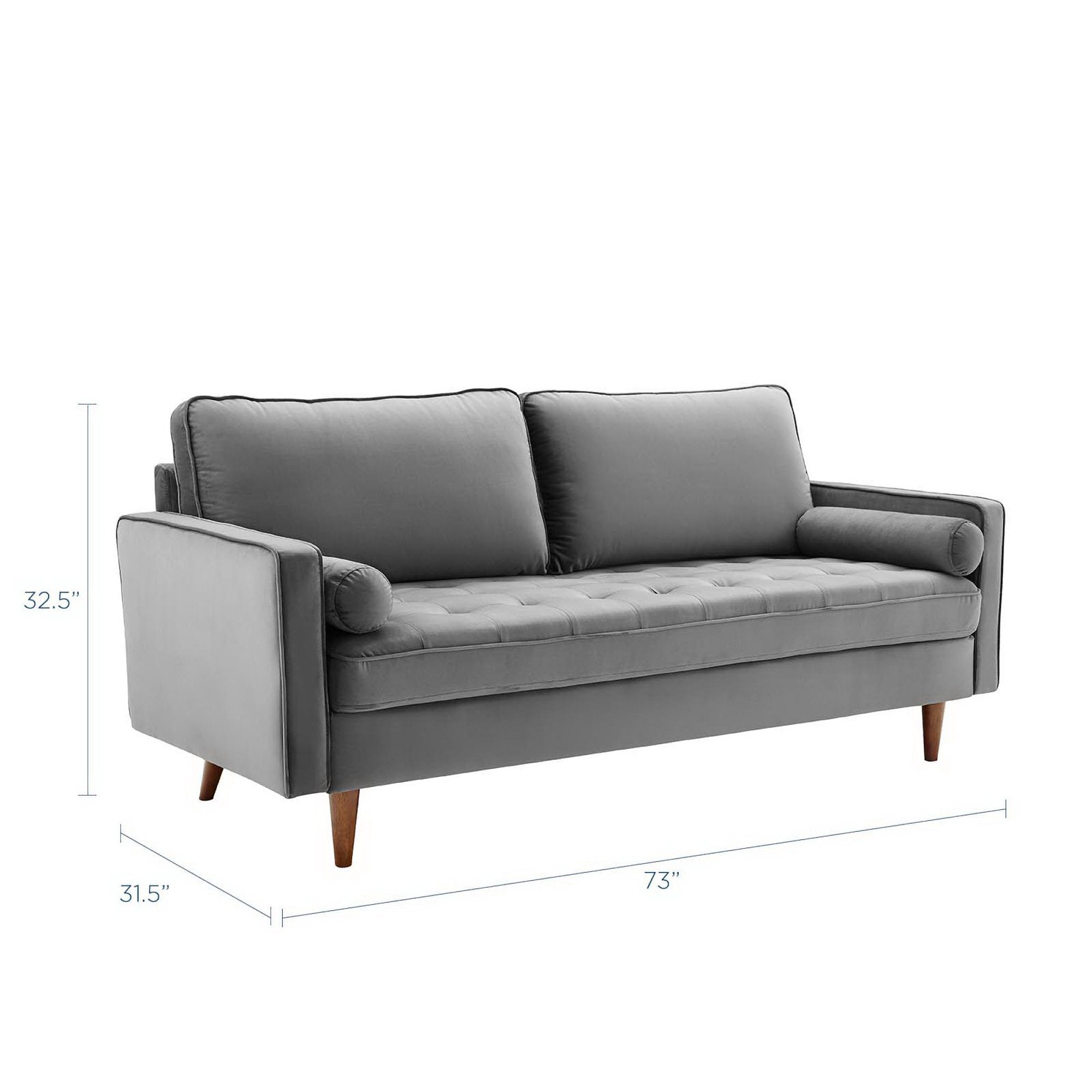 Valour Performance Velvet Sofa by Modway - Best Buy Furniture