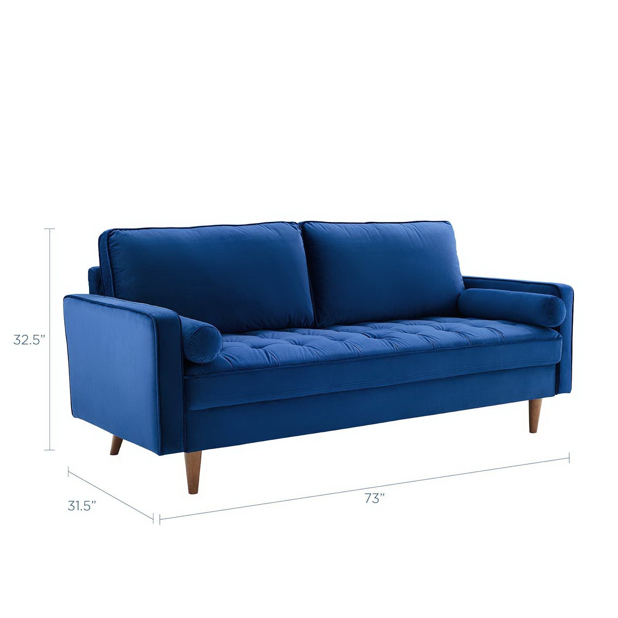 Valour Performance Velvet Sofa by Modway - Best Buy Furniture
