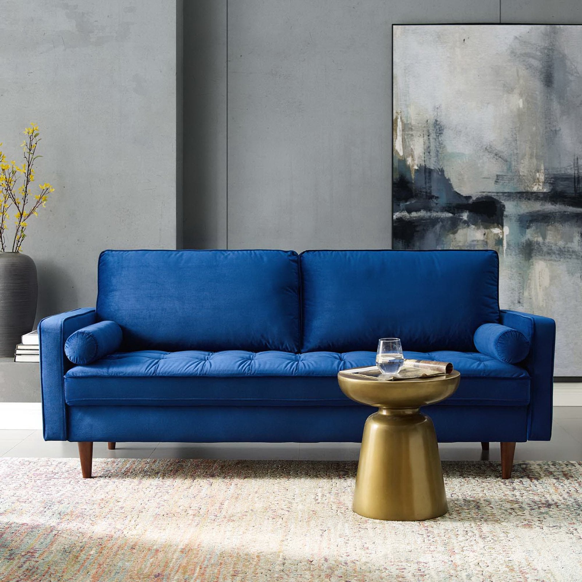 Valour Performance Velvet Sofa by Modway - Best Buy Furniture