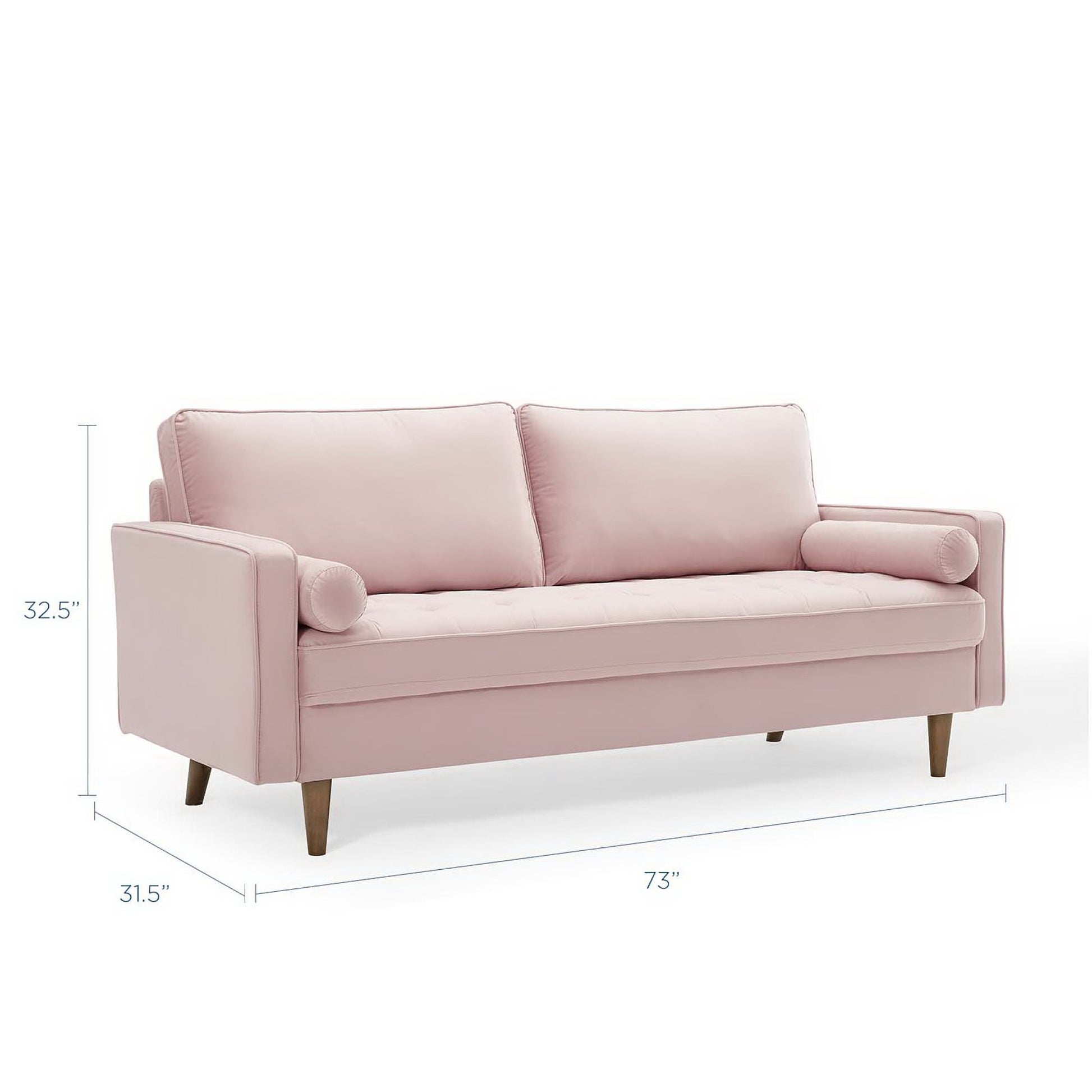Valour Performance Velvet Sofa by Modway - Best Buy Furniture