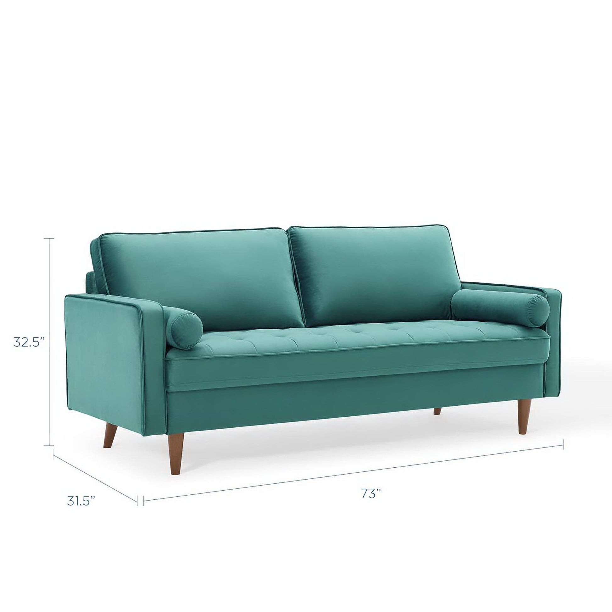 Valour Performance Velvet Sofa by Modway - Best Buy Furniture