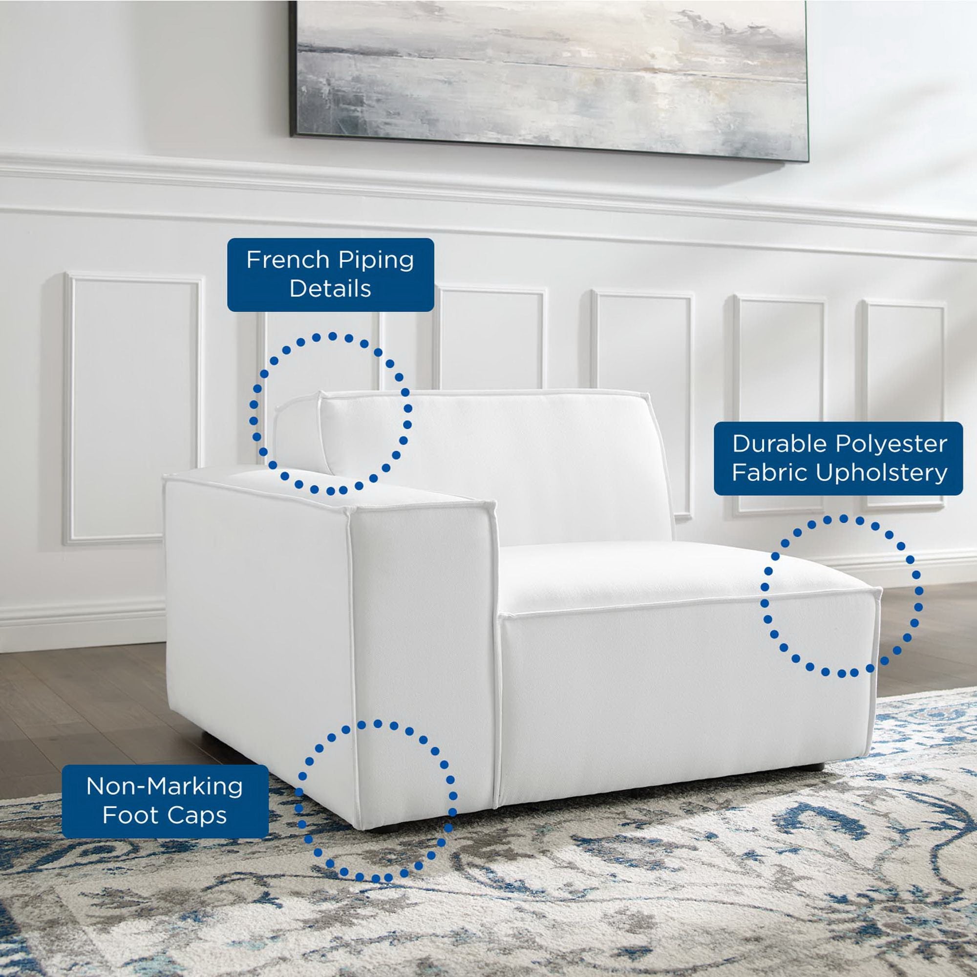 Restore Left-Arm Sectional Sofa Chair by Modway - Best Buy Furniture