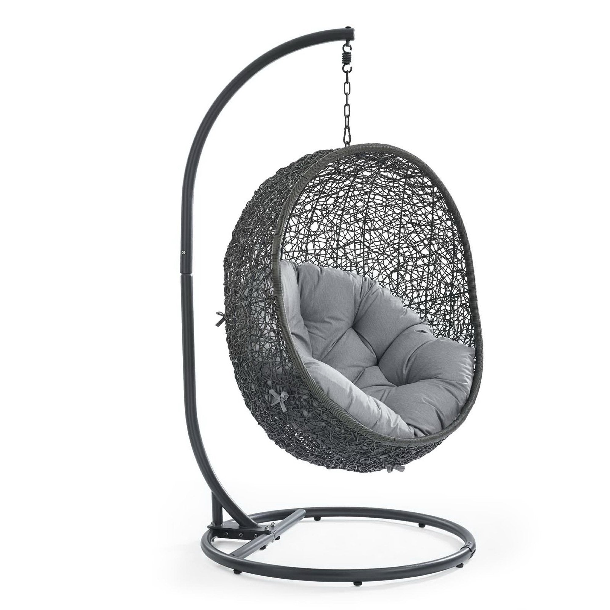 Hide Outdoor Patio Sunbrella� Swing Chair With Stand by Modway - Best Buy Furniture