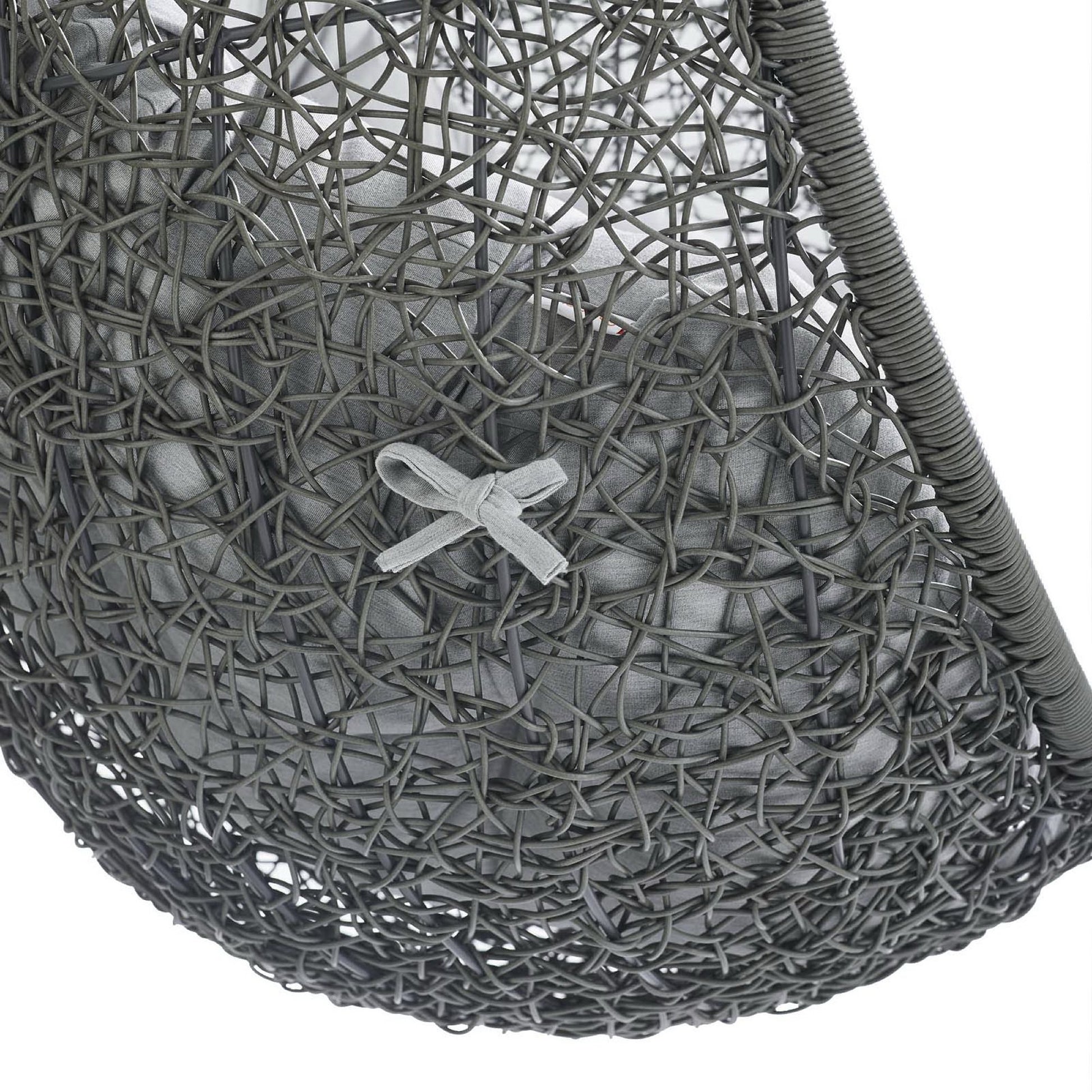 Hide Outdoor Patio Sunbrella� Swing Chair With Stand by Modway - Best Buy Furniture