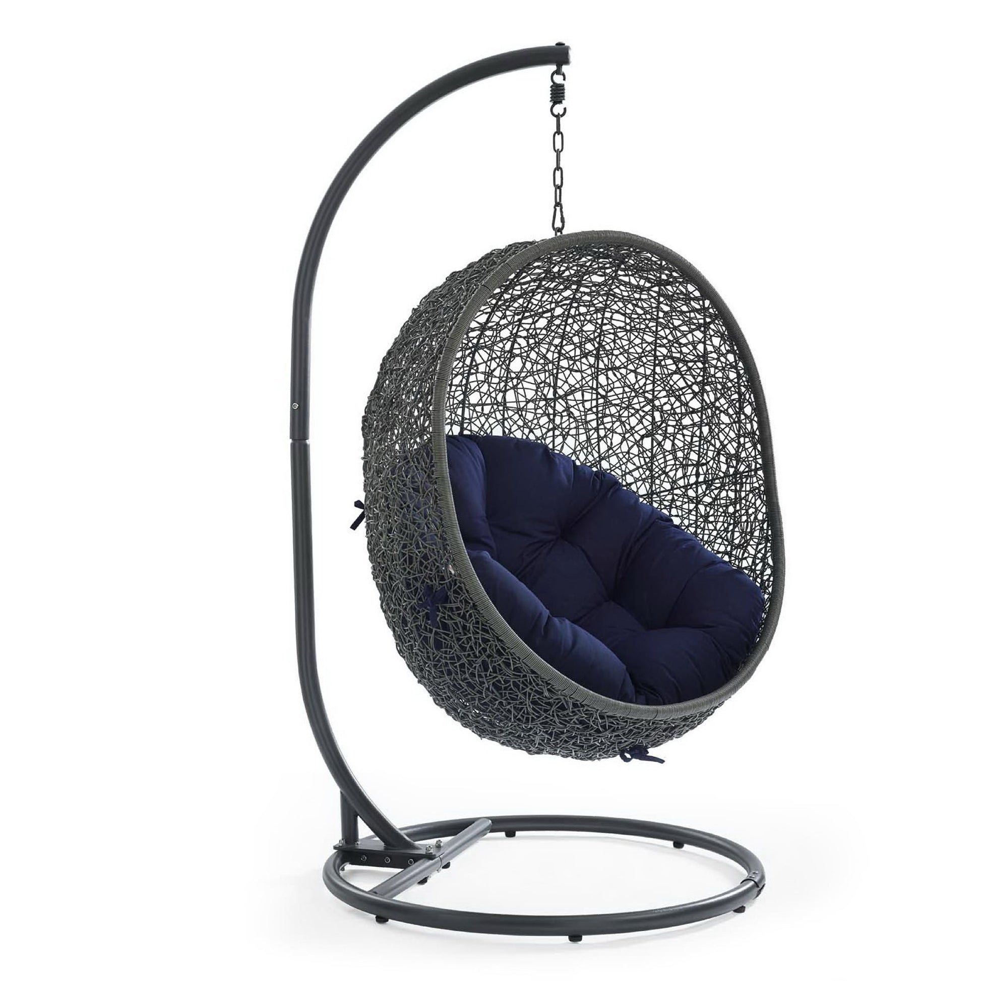 Hide Outdoor Patio Sunbrella� Swing Chair With Stand by Modway - Best Buy Furniture