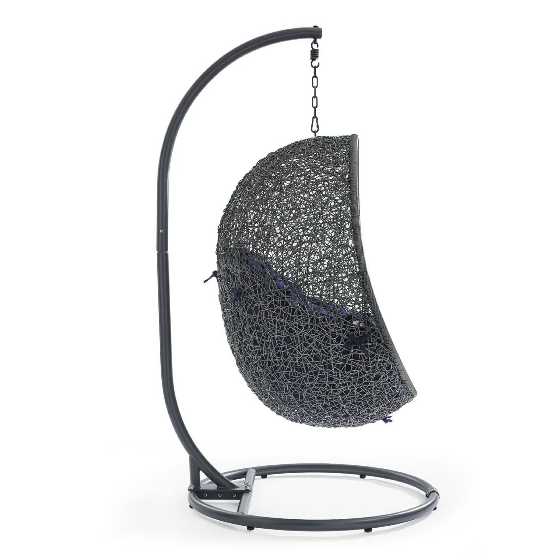 Hide Outdoor Patio Sunbrella� Swing Chair With Stand by Modway - Best Buy Furniture