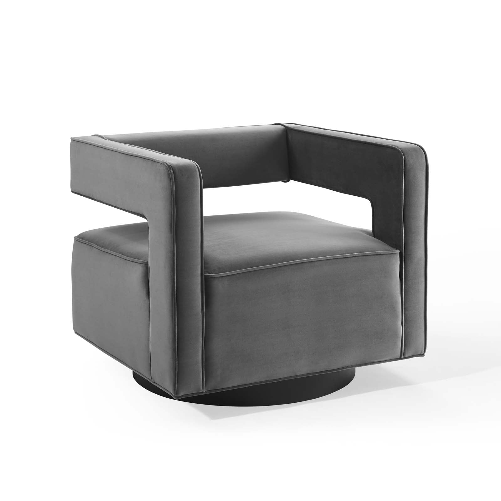 Booth Performance Velvet Performance Velvet Swivel Armchair - Best Buy Furniture