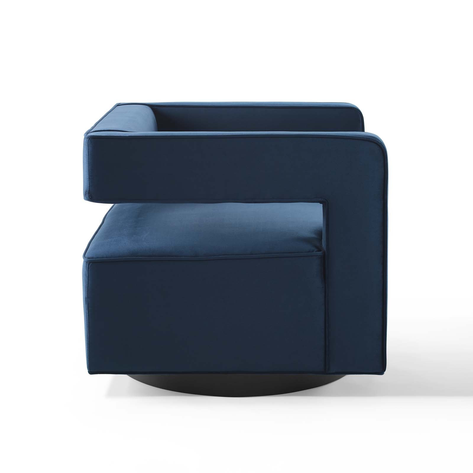 Booth Performance Velvet Performance Velvet Swivel Armchair - Best Buy Furniture