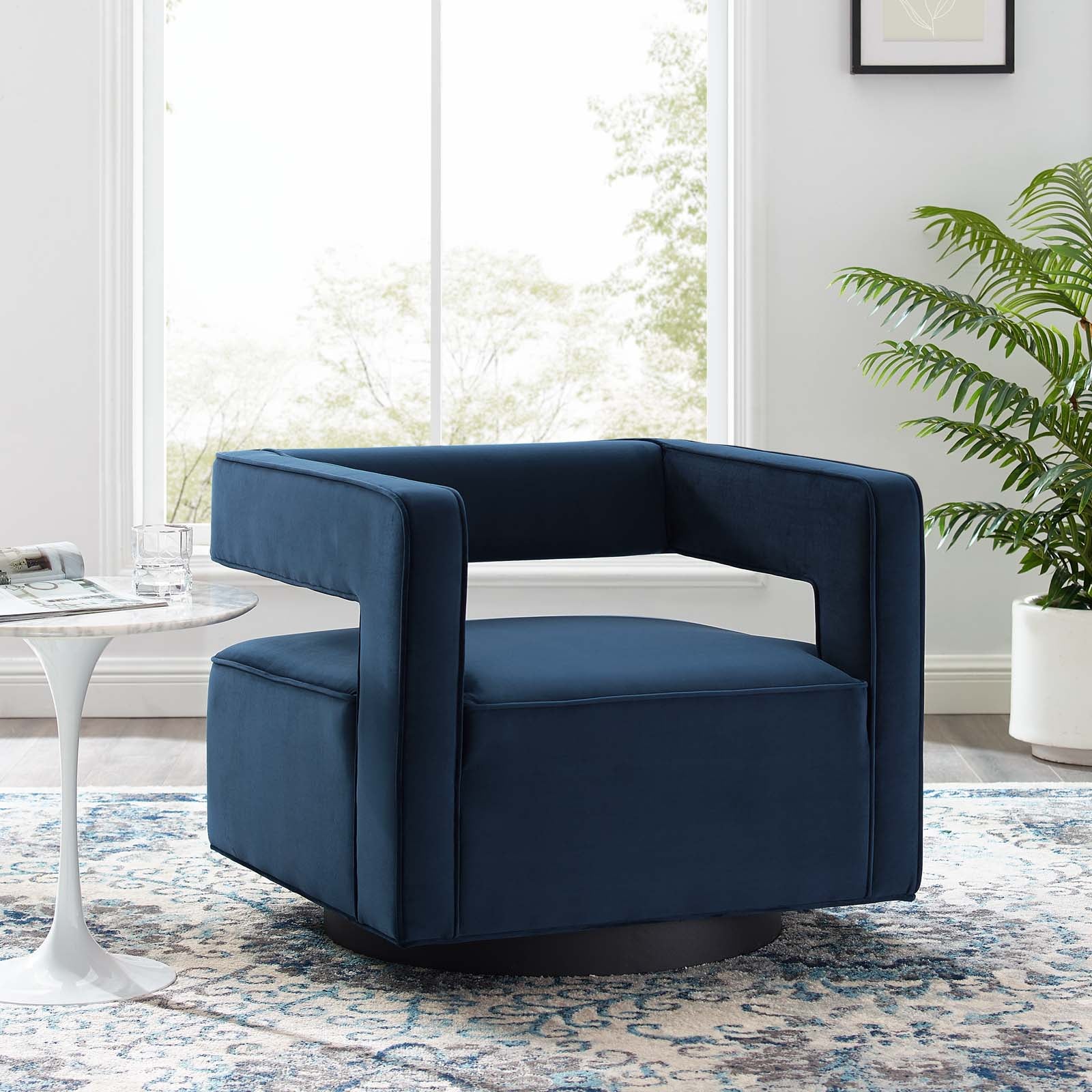 Booth Performance Velvet Performance Velvet Swivel Armchair - Best Buy Furniture