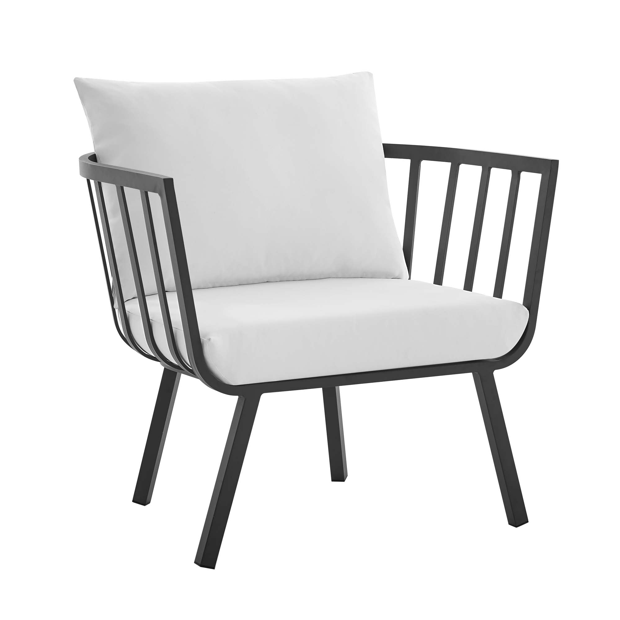 Riverside Outdoor Patio Aluminum Armchair Set of 2 by Modway - Best Buy Furniture