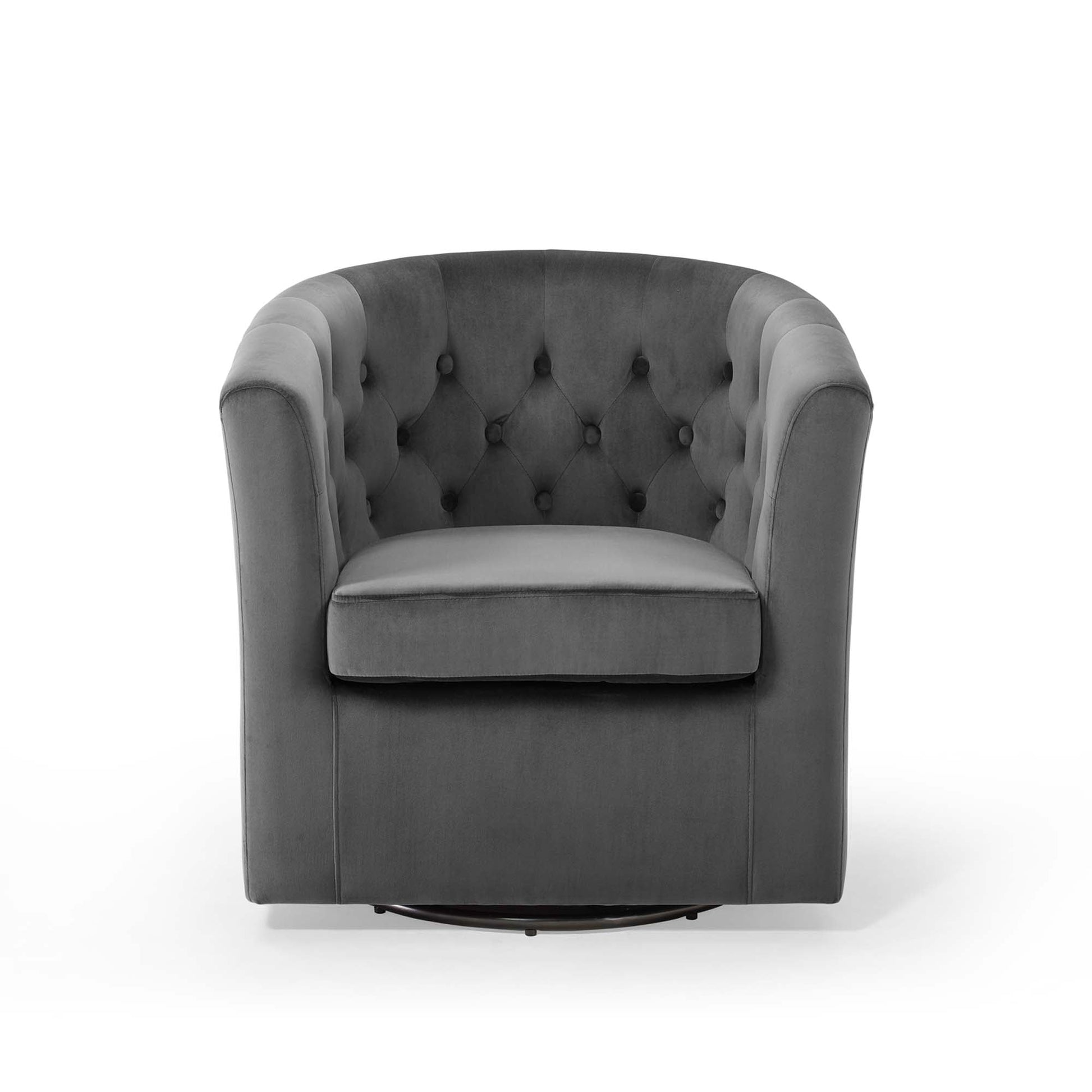 Prospect Tufted Performance Velvet Swivel Armchair - Best Buy Furniture