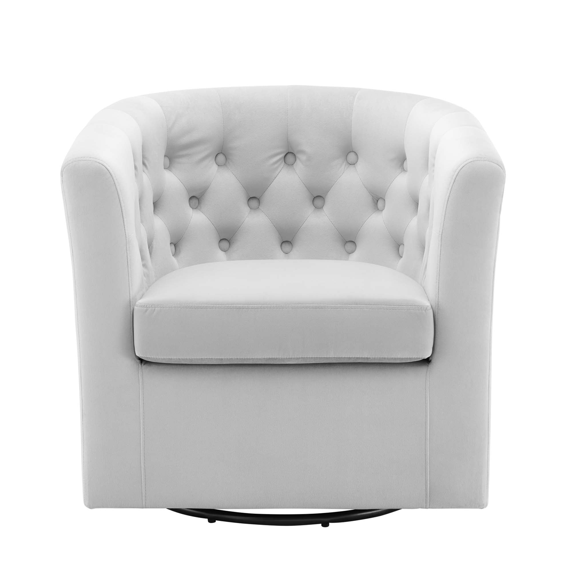 Prospect Tufted Performance Velvet Swivel Armchair - Best Buy Furniture