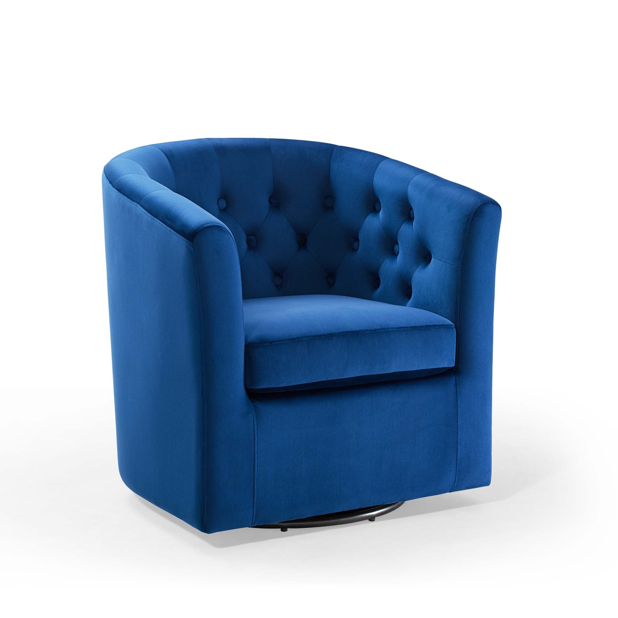 Prospect Tufted Performance Velvet Swivel Armchair - Best Buy Furniture